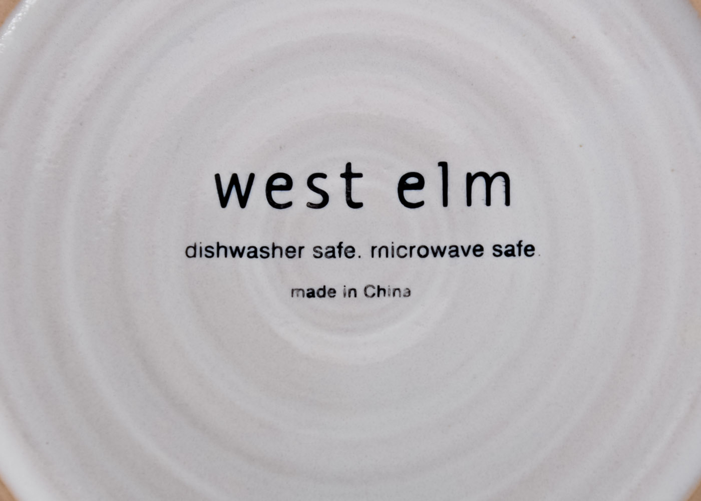 West Elm Platter and Modern Vase