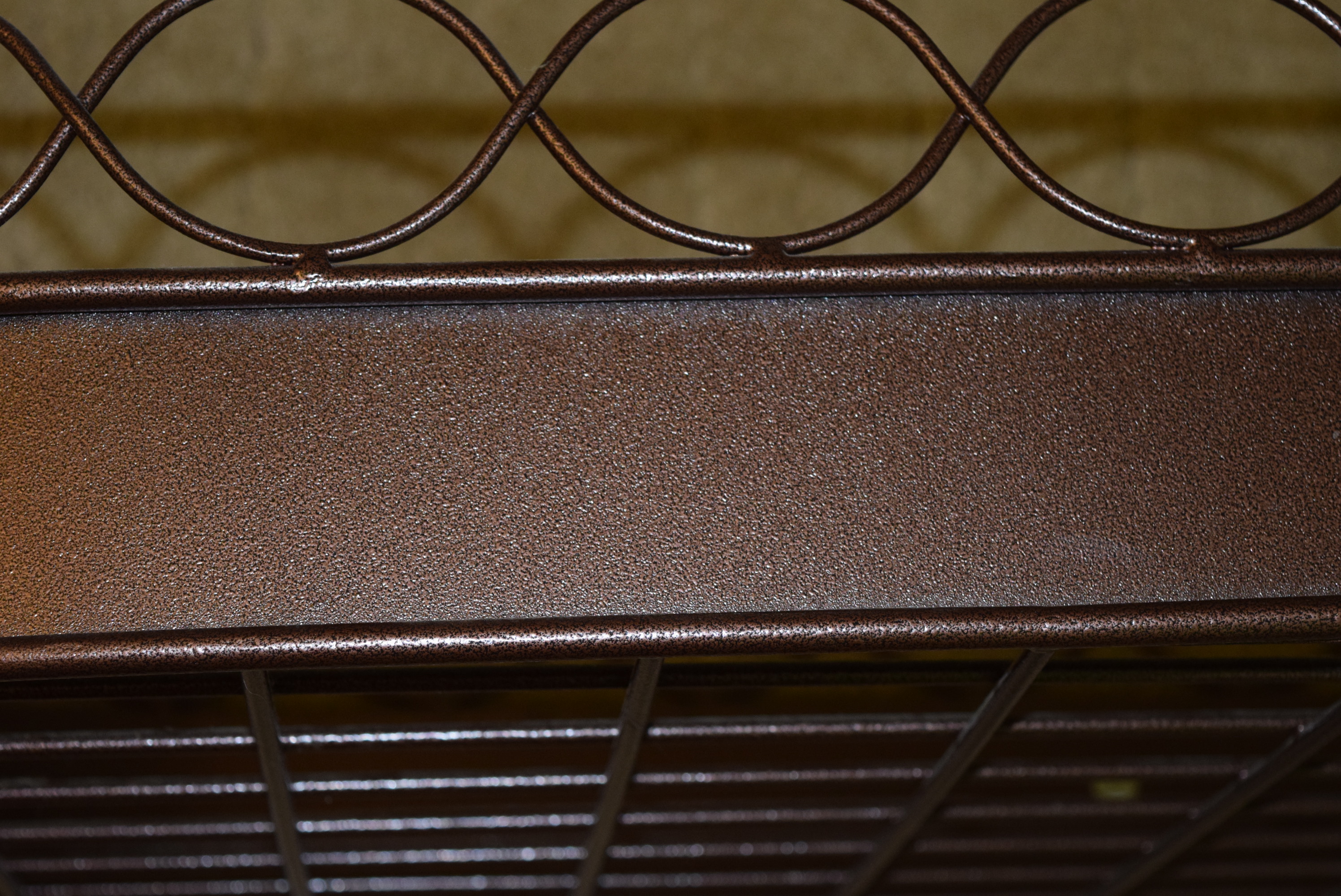 Hanging Pot Rack in Copper Wrought Iron