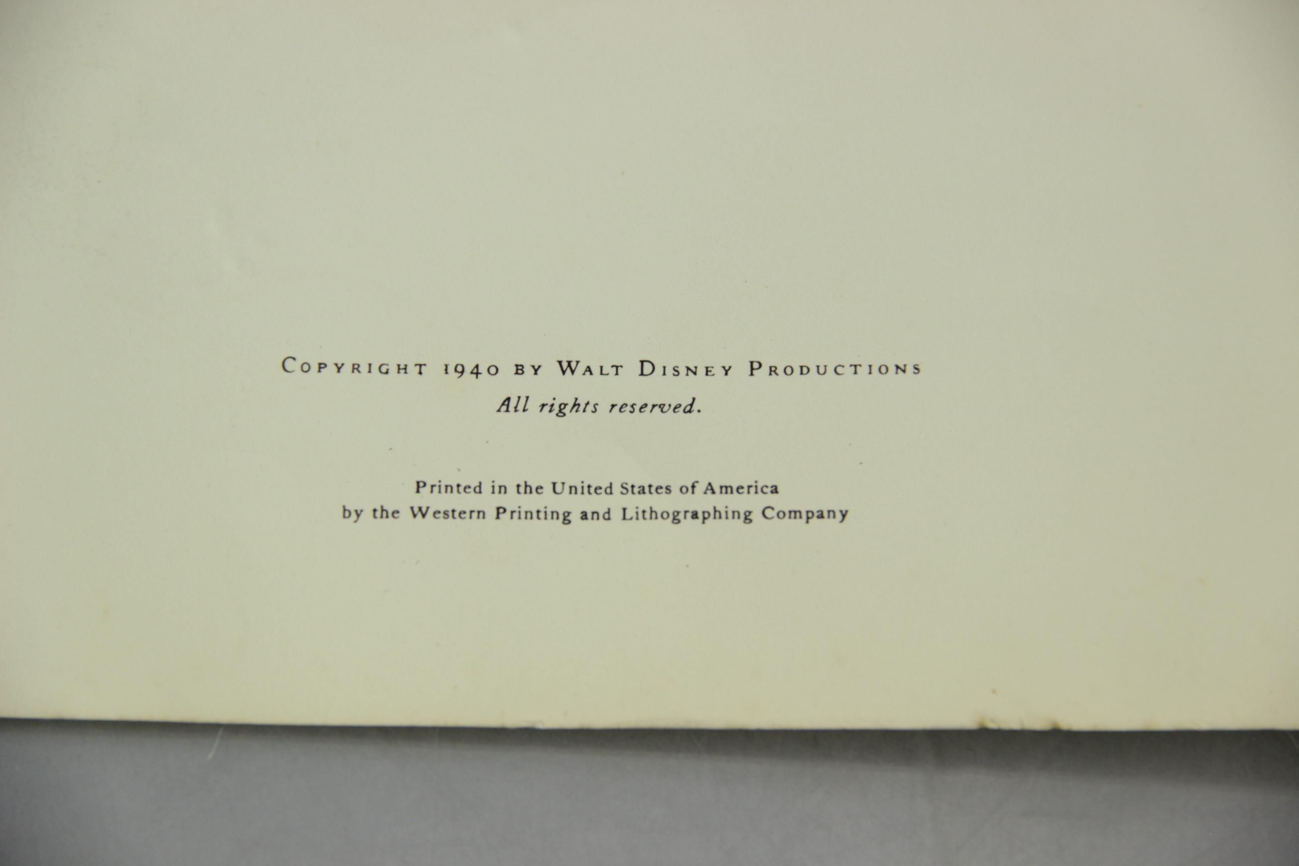 "Walt Disney Presents Fantasia" 1940 Souvenir Program