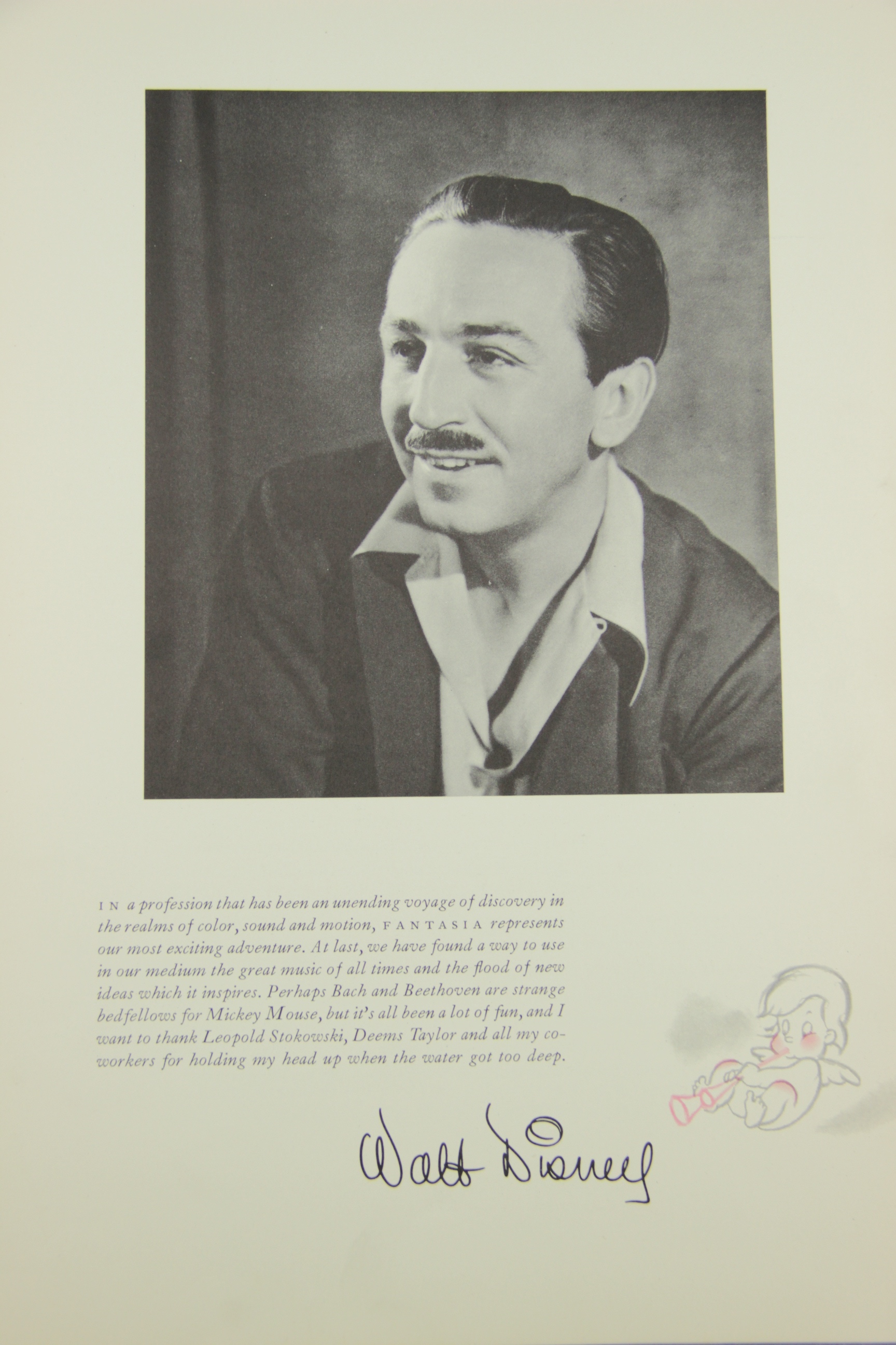 "Walt Disney Presents Fantasia" 1940 Souvenir Program