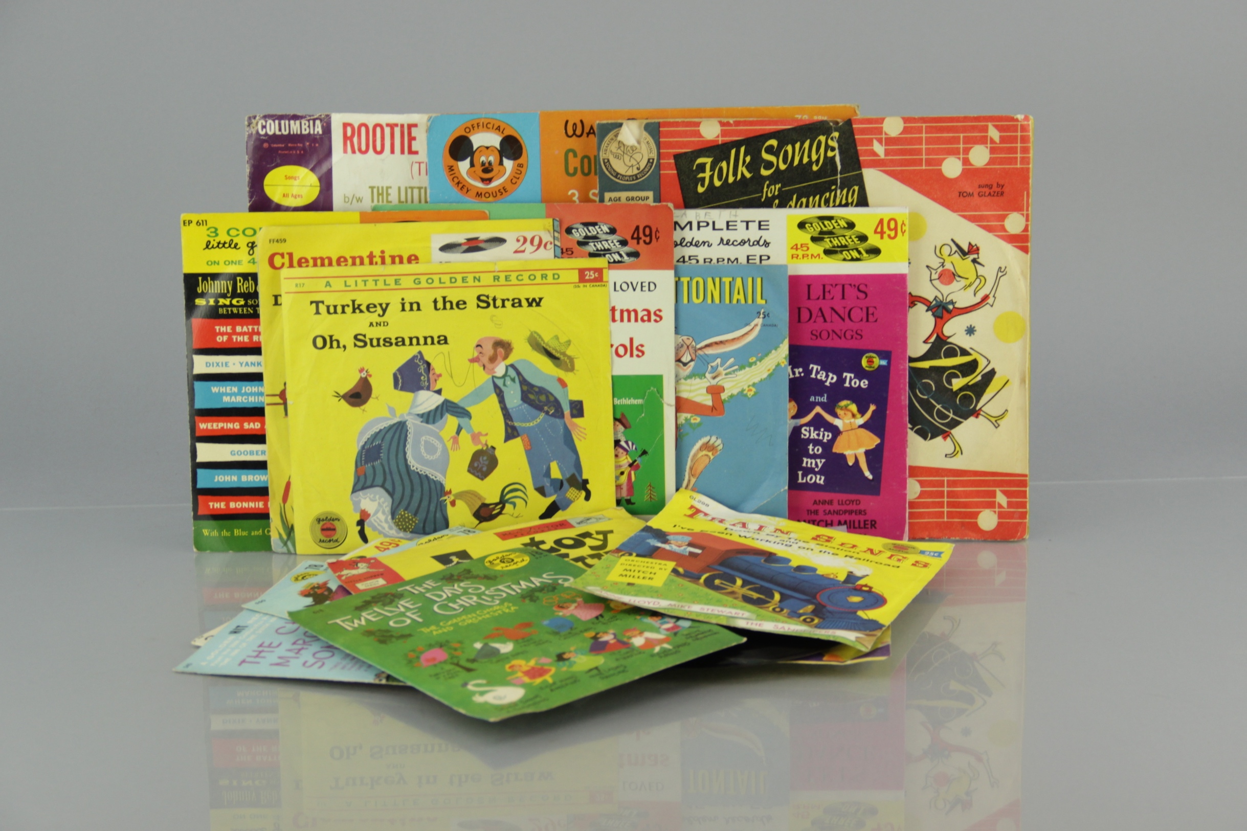 Collection of Children's 45 and 78 RPM Records