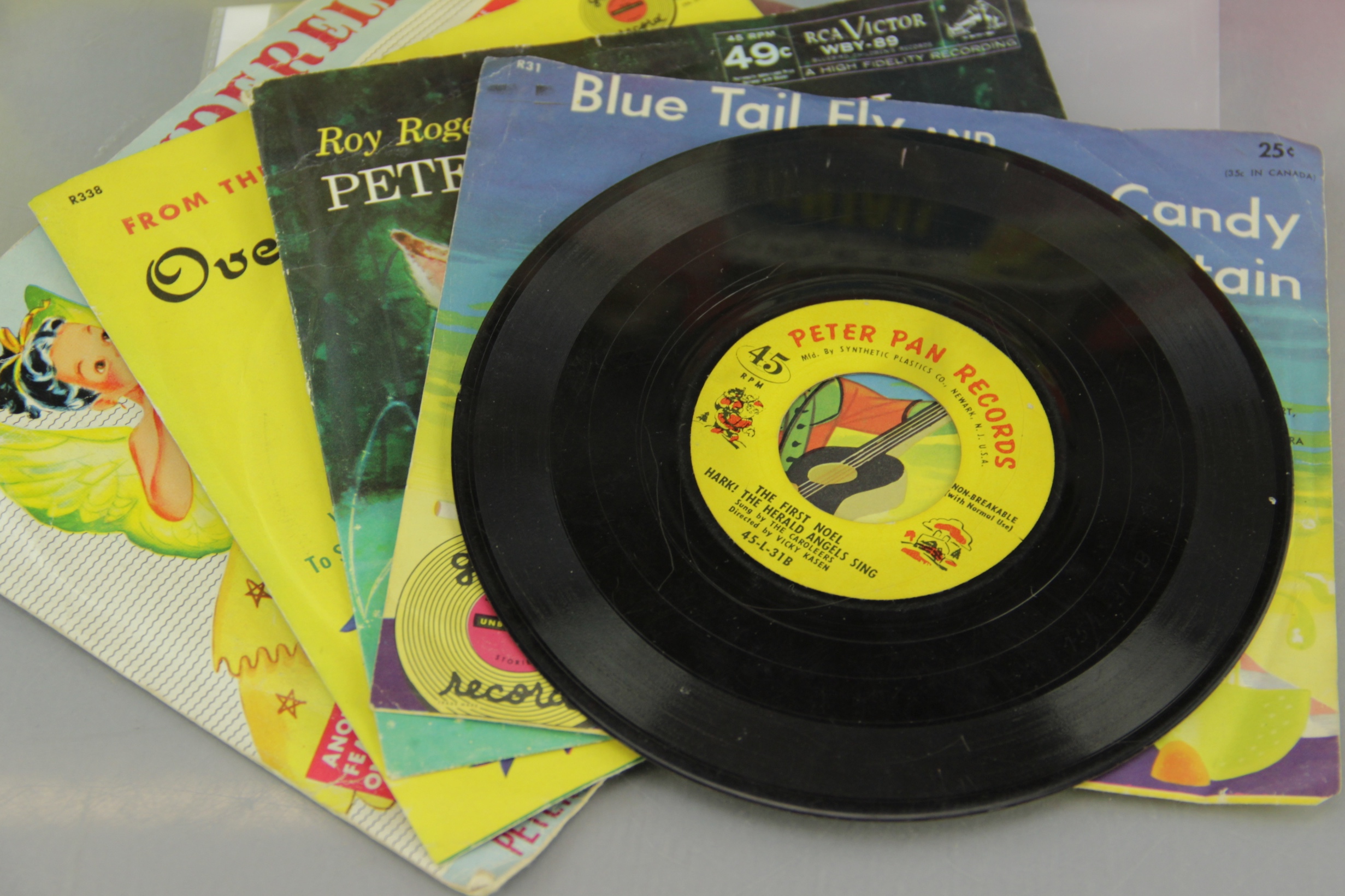 Collection of Children's 45 and 78 RPM Records