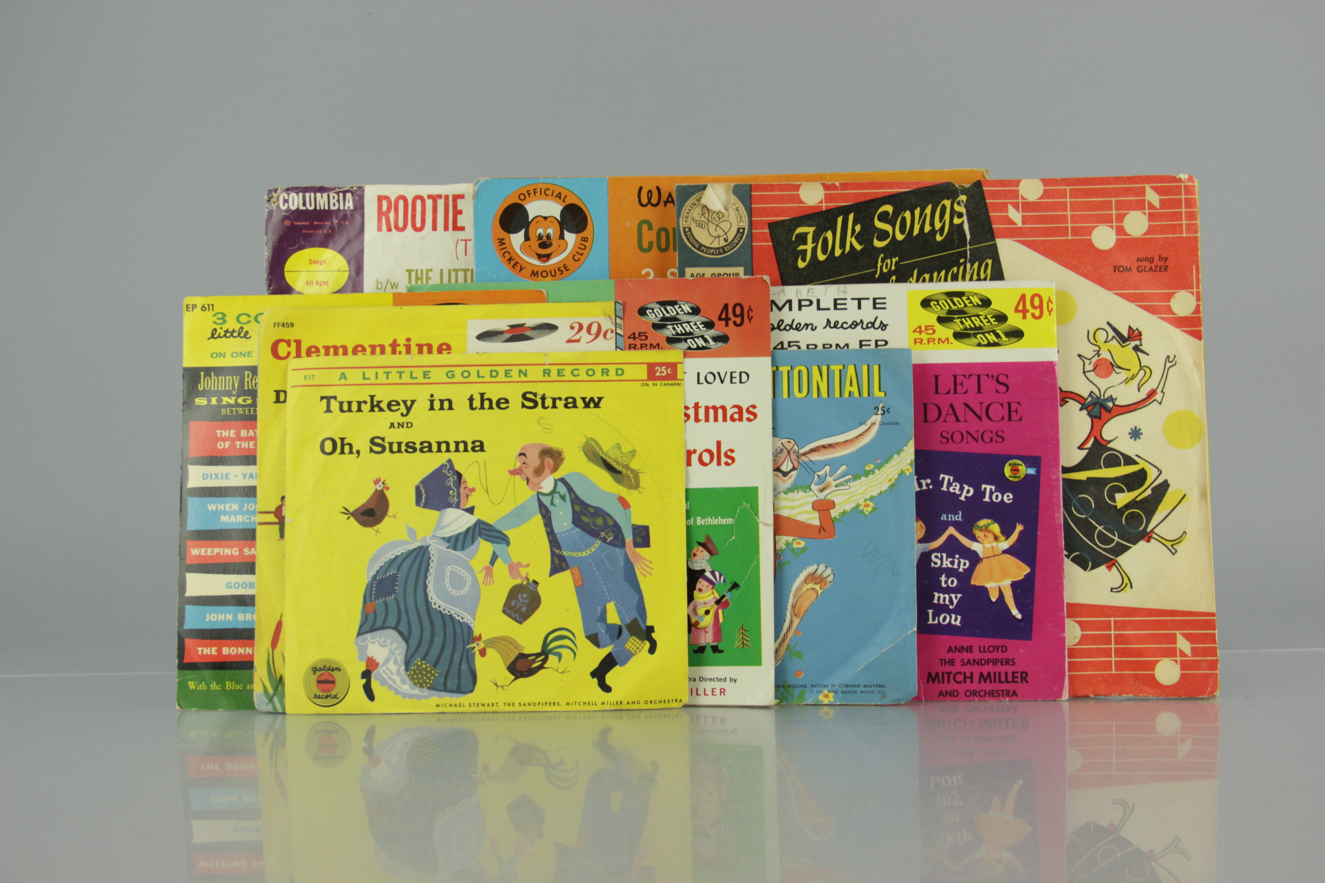 Collection of Children's 45 and 78 RPM Records