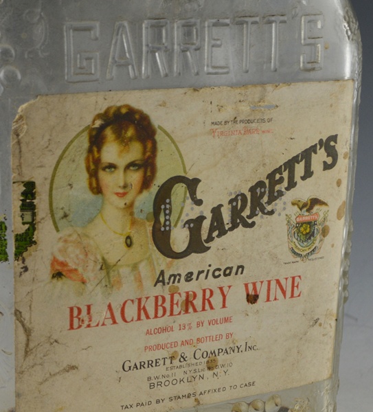 Garretts Blackberry American Wine Bottle
