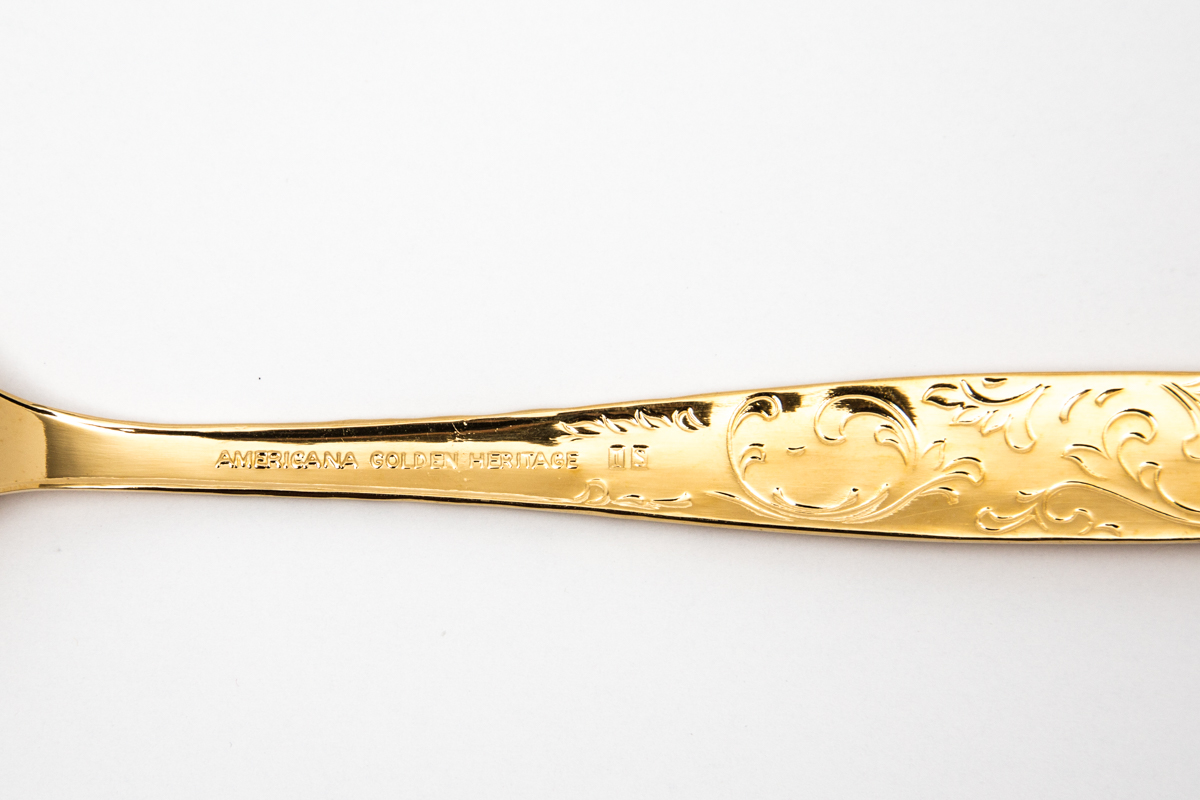 International Silver Americana Golden Heritage Flatware Set