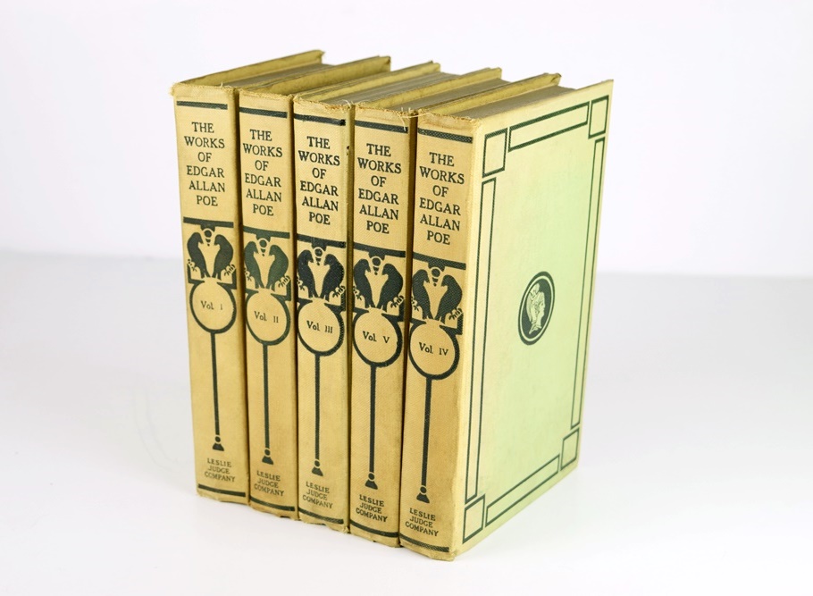 "The Works Of Edgar Allan Poe" Tamerlane Edition 1904, Vol. 1-5