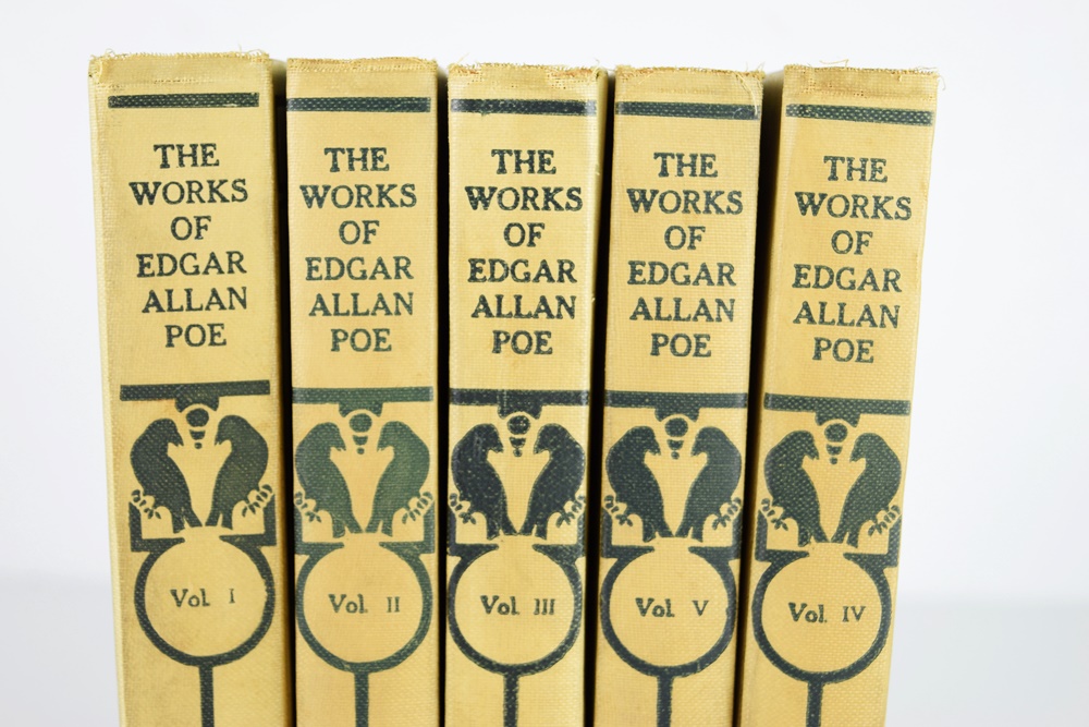 "The Works Of Edgar Allan Poe" Tamerlane Edition 1904, Vol. 1-5