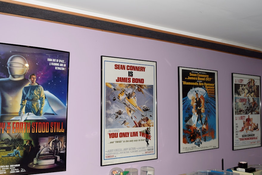 Six Framed Movie Posters