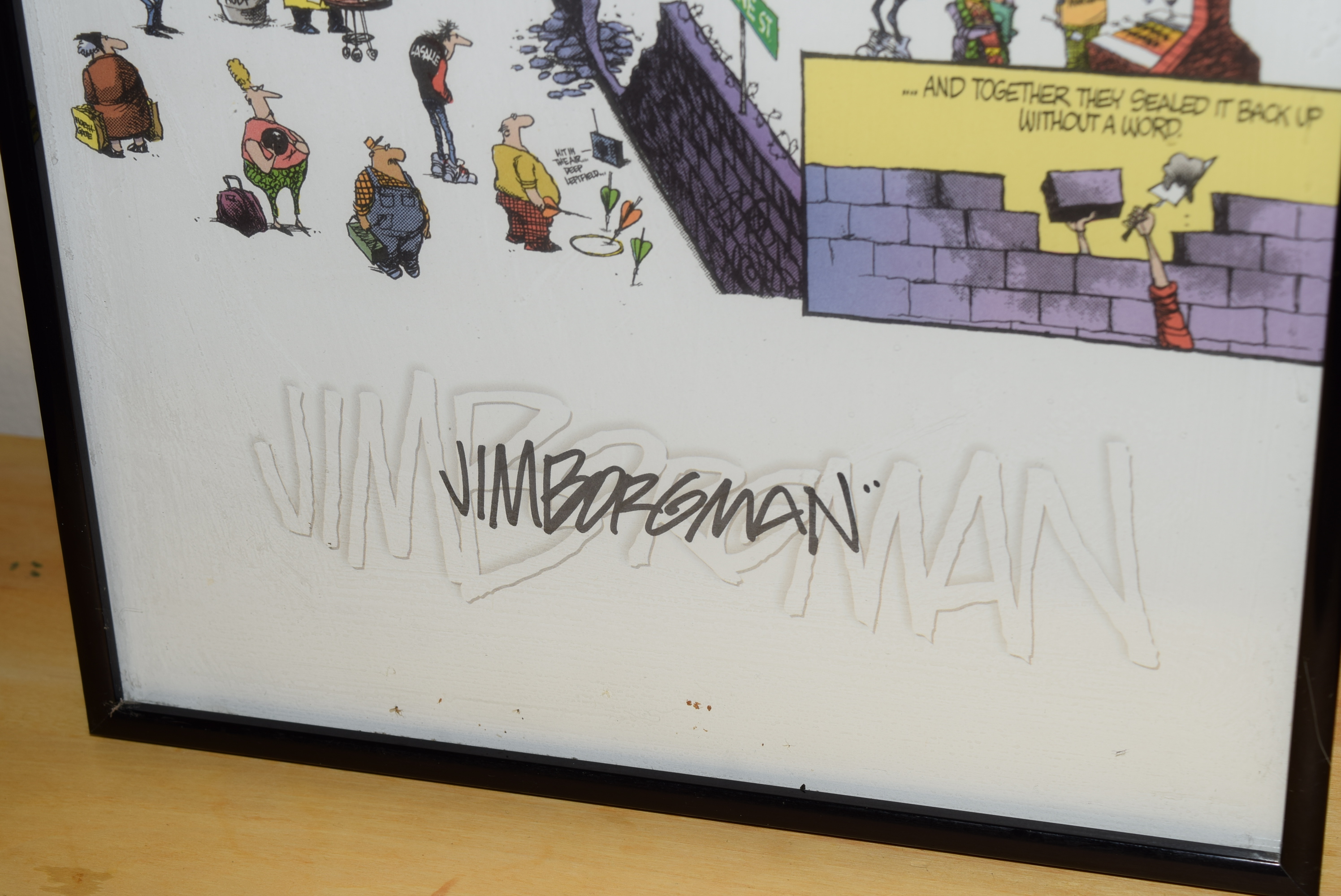 Jim Borgman Cartoon Print of East-West Cincinnati History