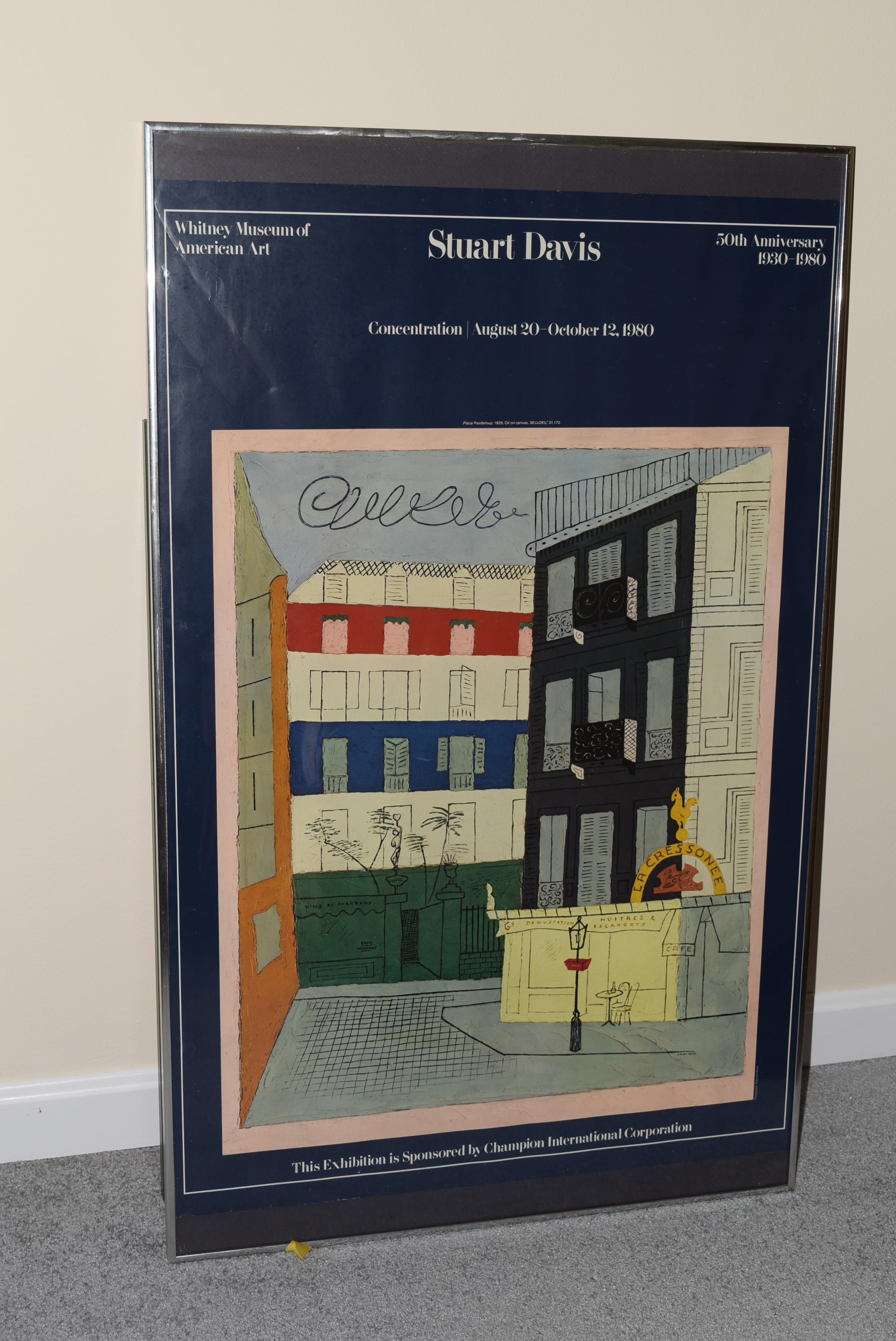 Three Framed Posters of Art Exhibitions and Concert