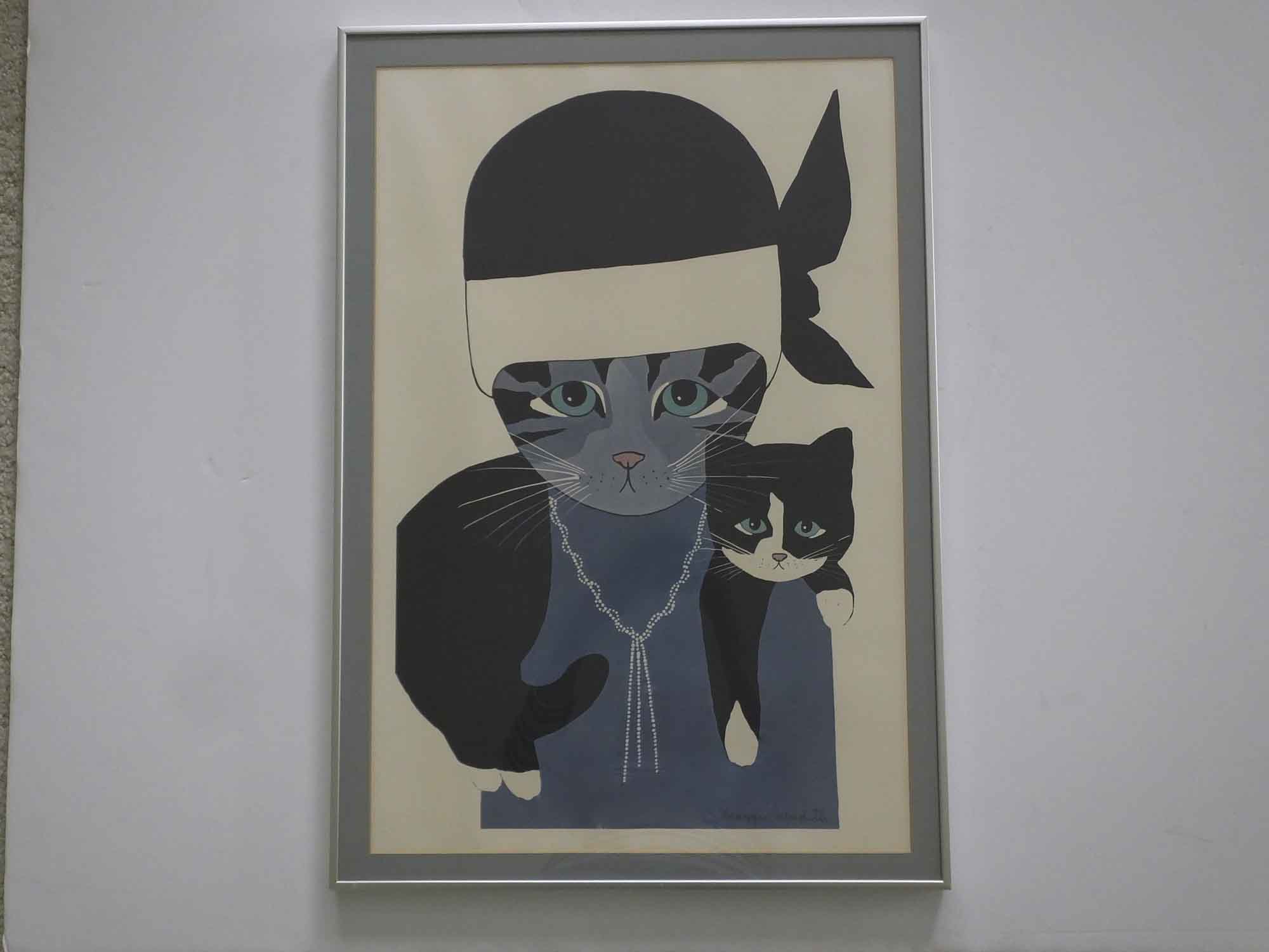 Maggie Meredith Signed Cat Print from Nantucket