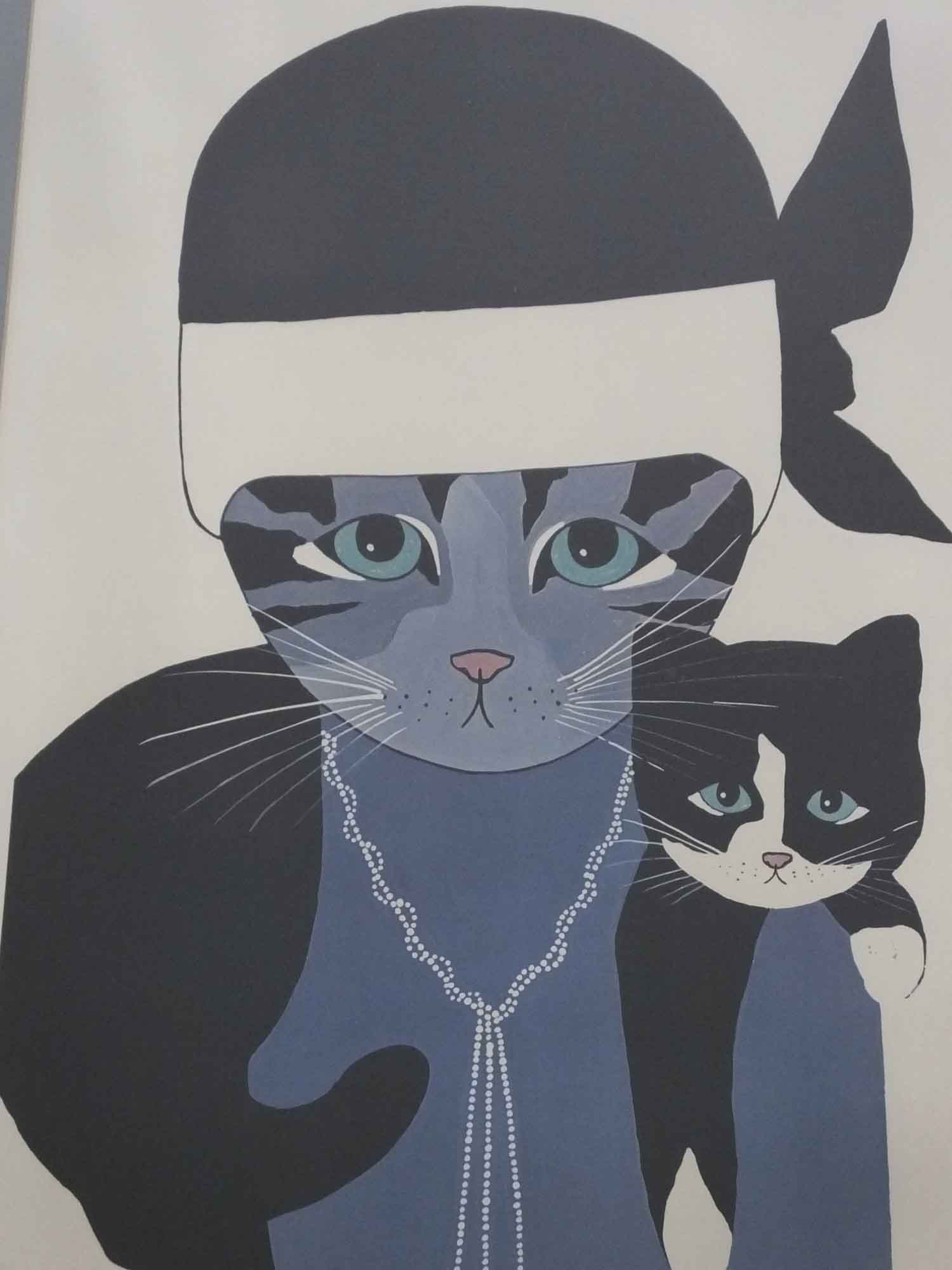 Maggie Meredith Signed Cat Print from Nantucket