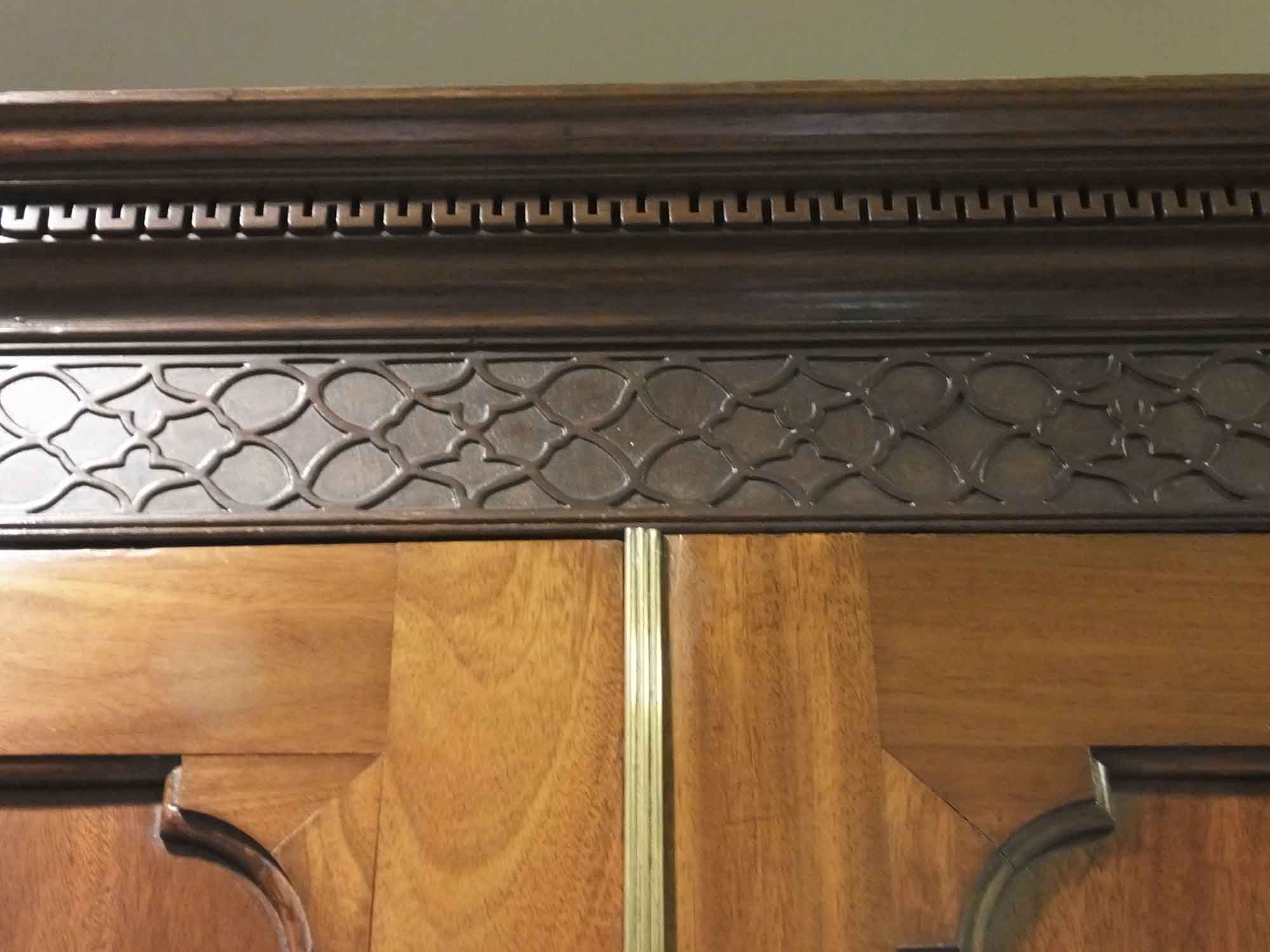 Antique Irish Linen Press Converted to a Bar