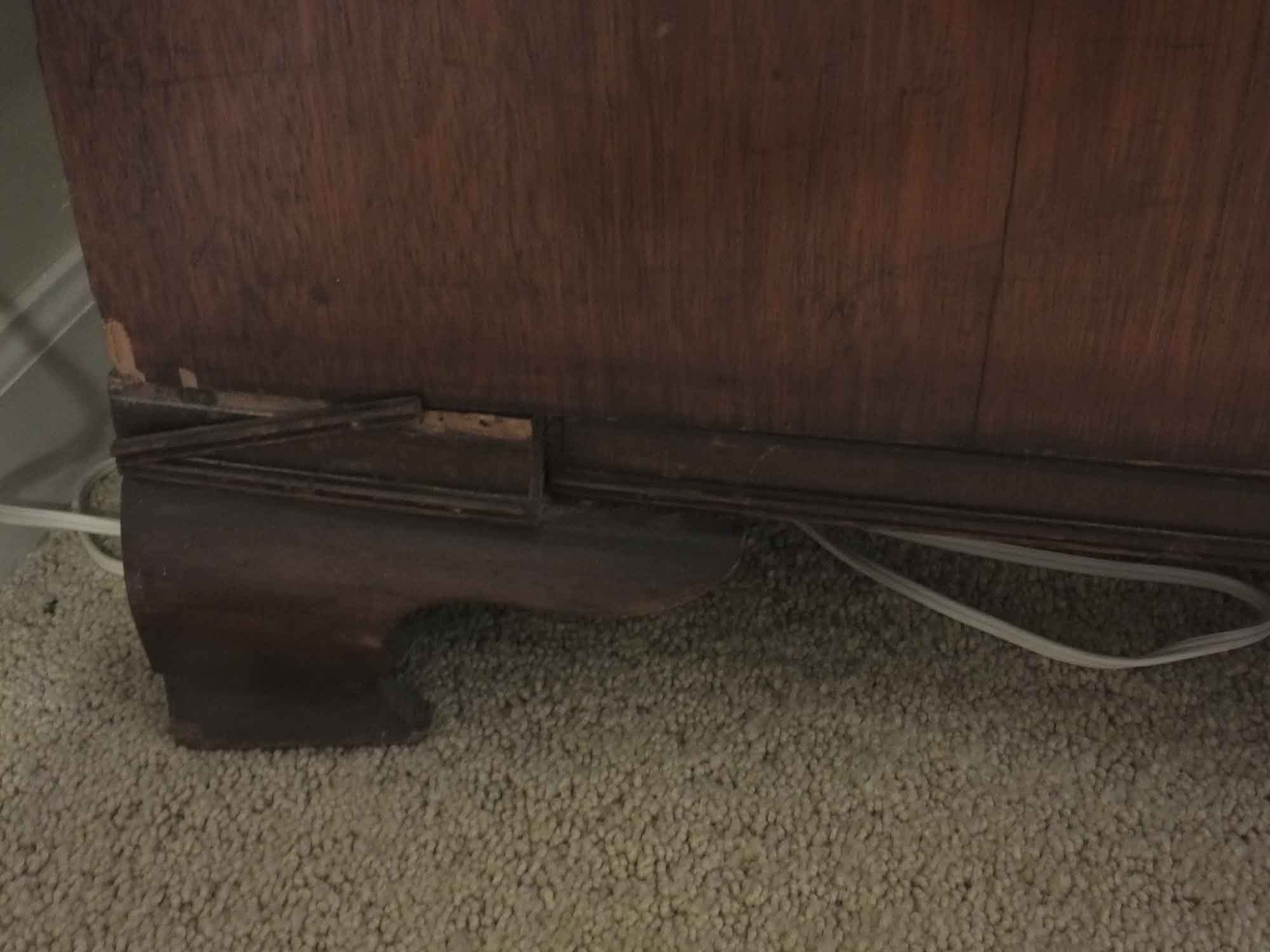 Antique Irish Linen Press Converted to a Bar