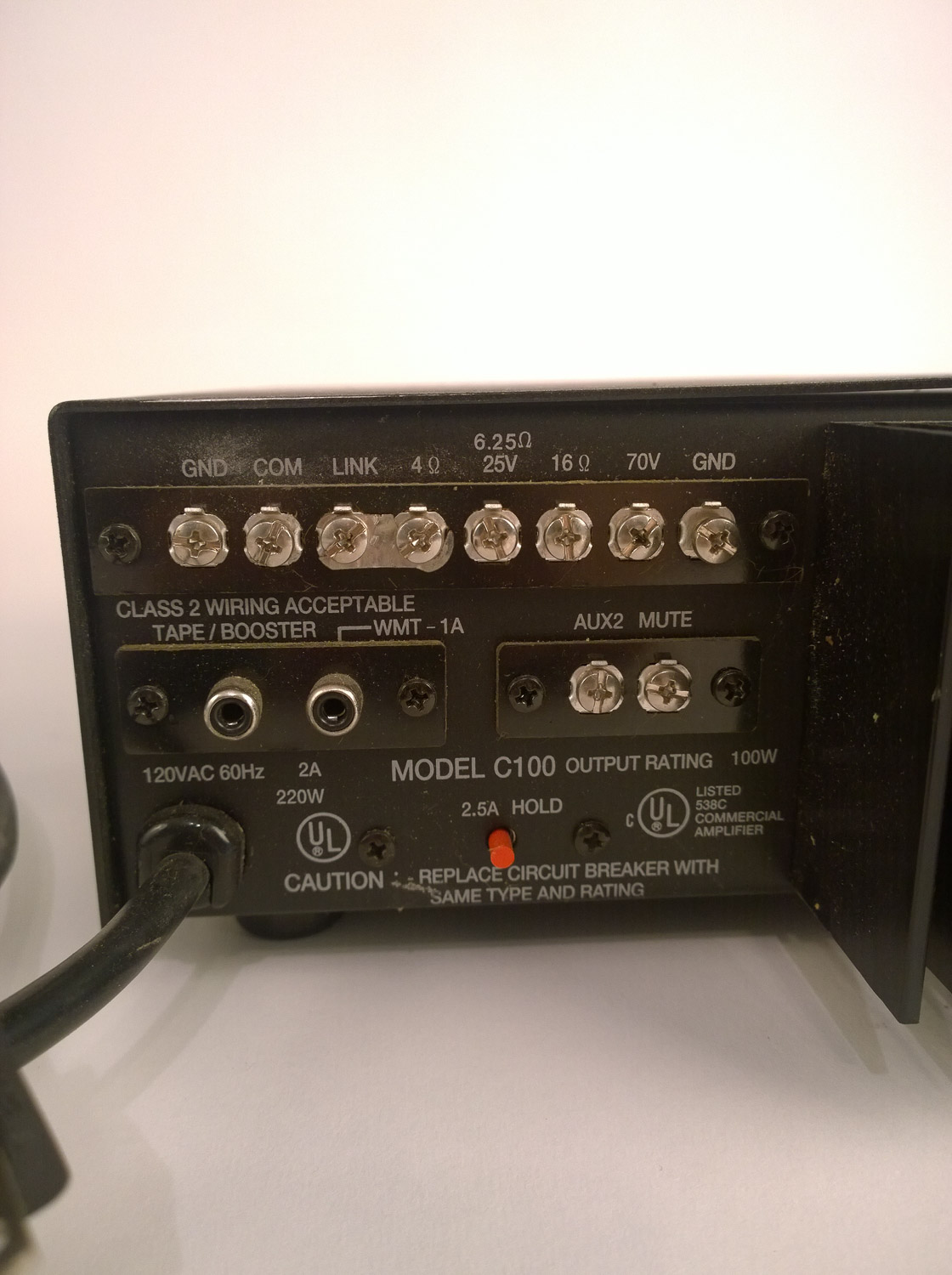 Bogen Classic Series C-100 Amplifier