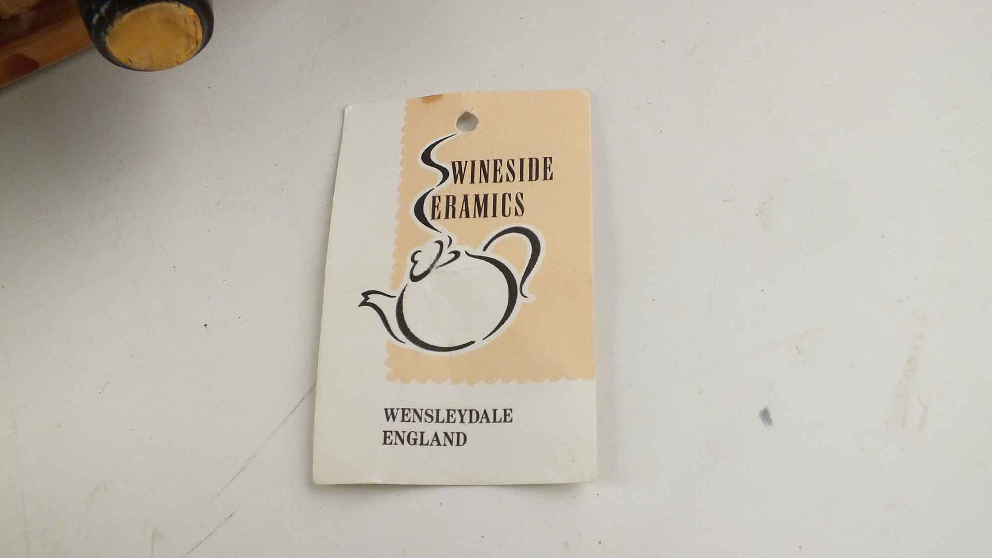 Swineside Ceramic Tea Pot from England