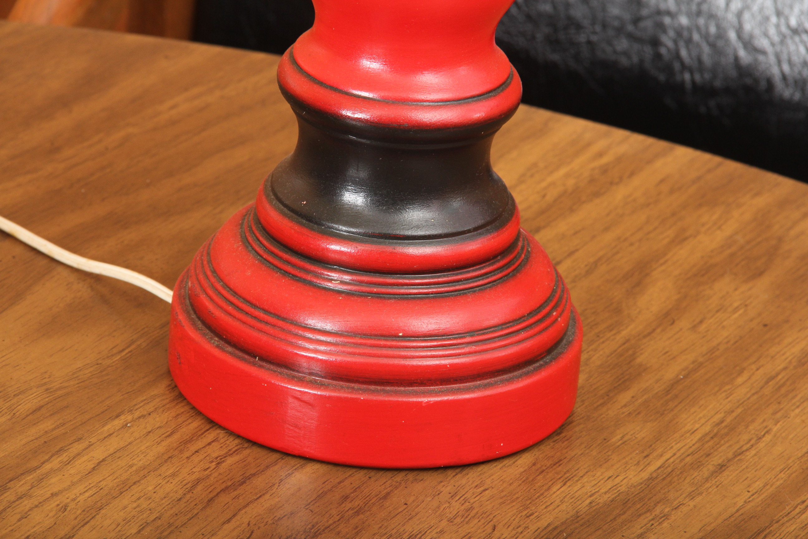 Pair of Vintage Hand Painted Ceramic Lamps