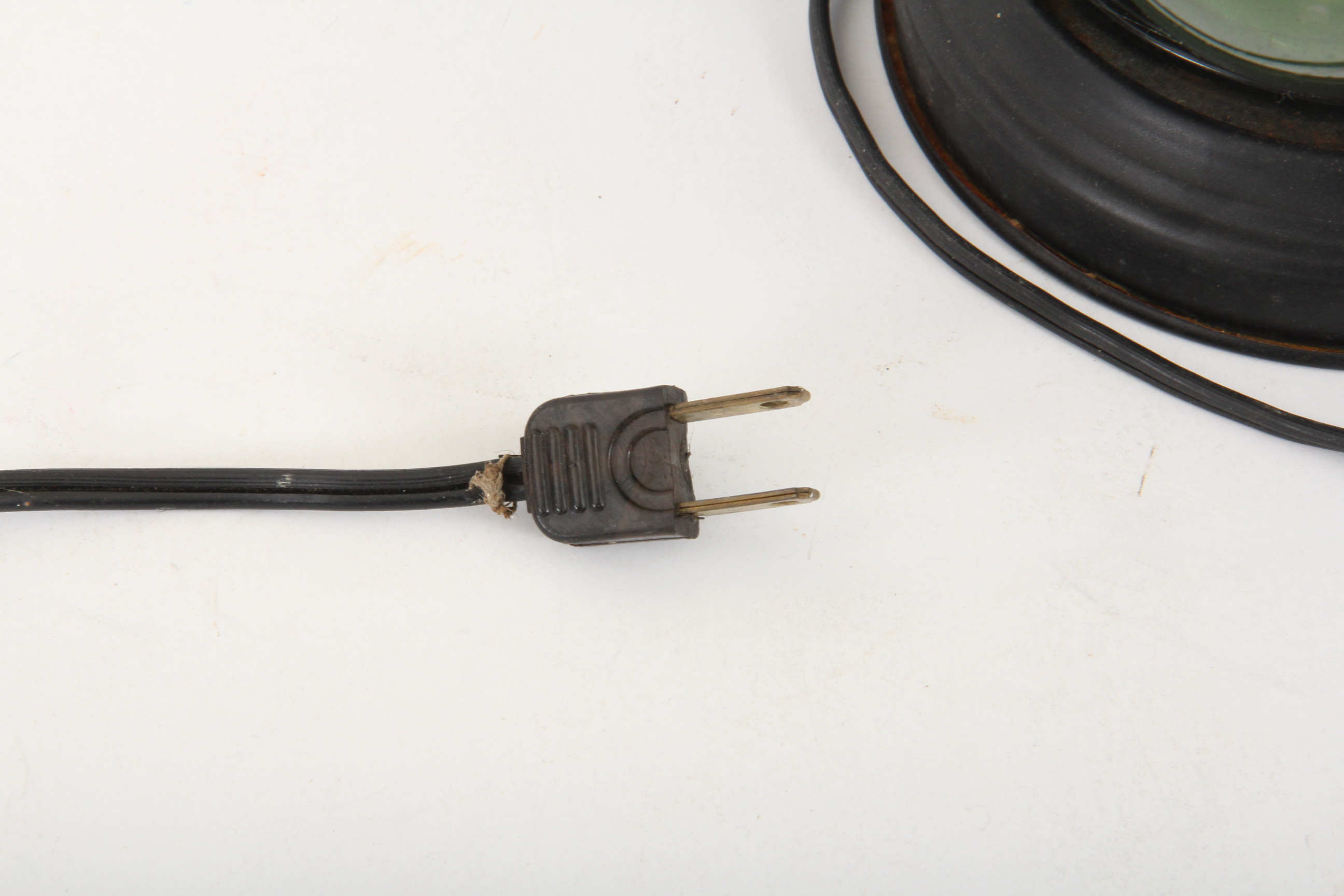 Vintage Glass and Iron Lamp