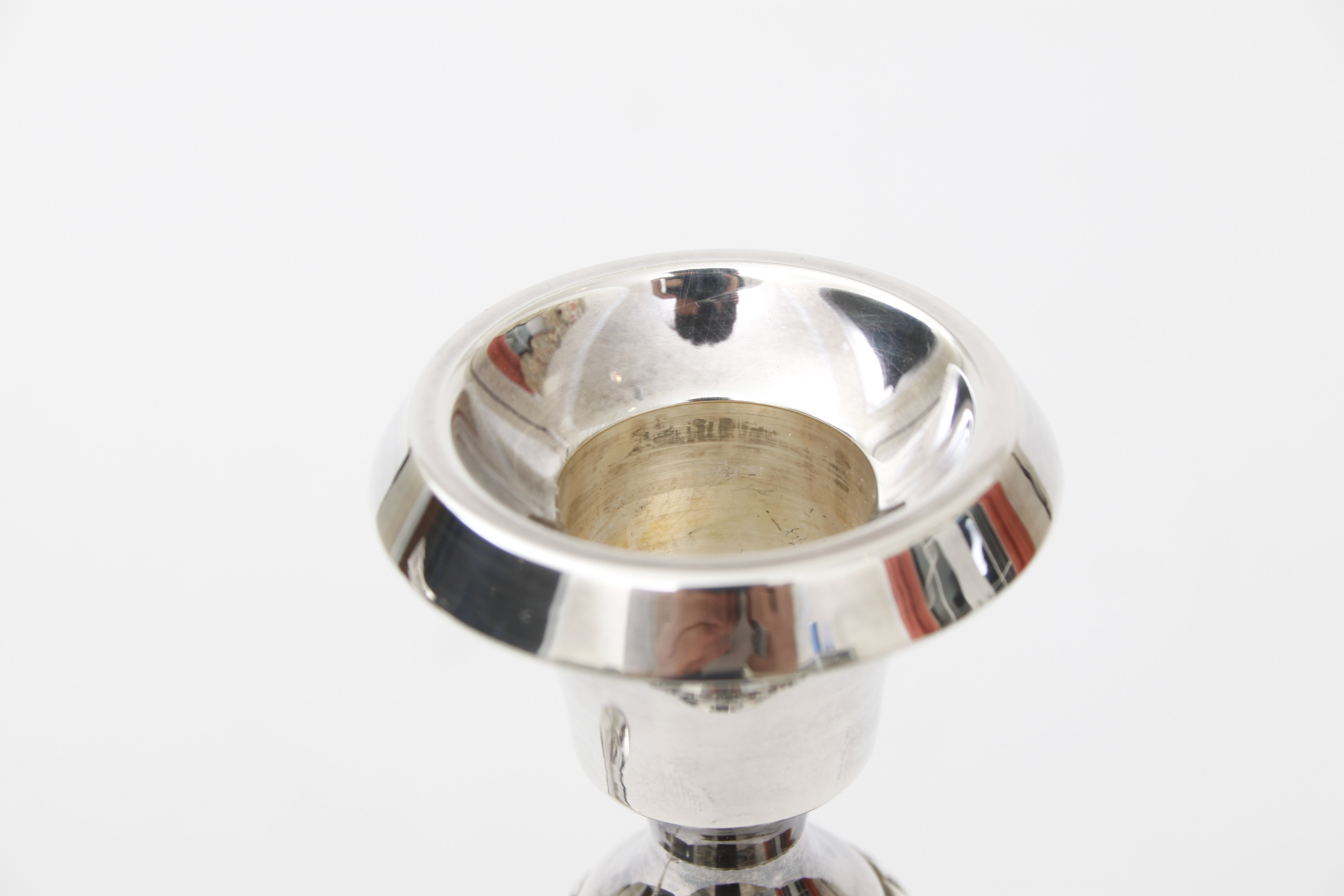 Pottery Barn Silver Plate Candlesticks