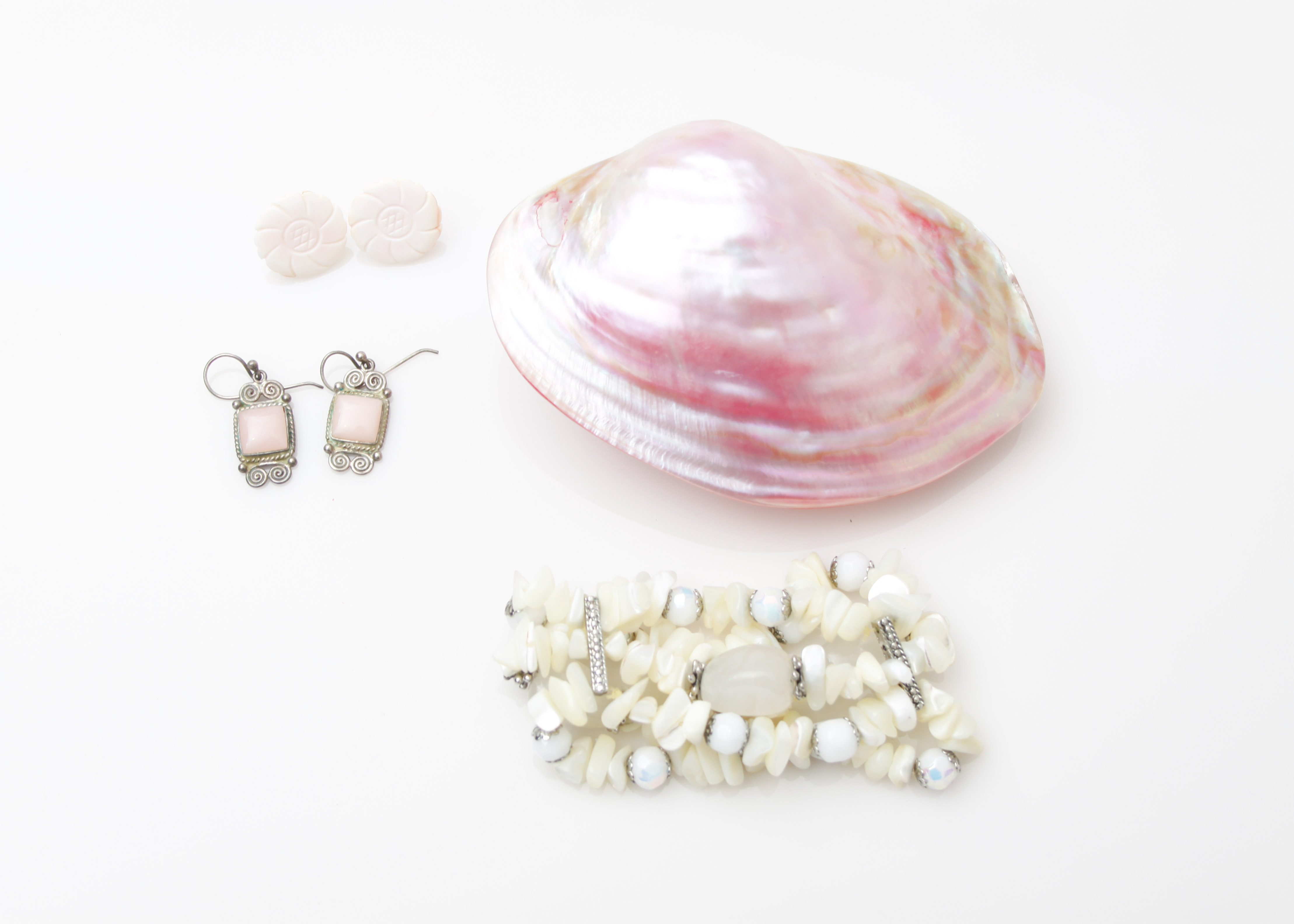 Pink Shell and Jewelry Collection