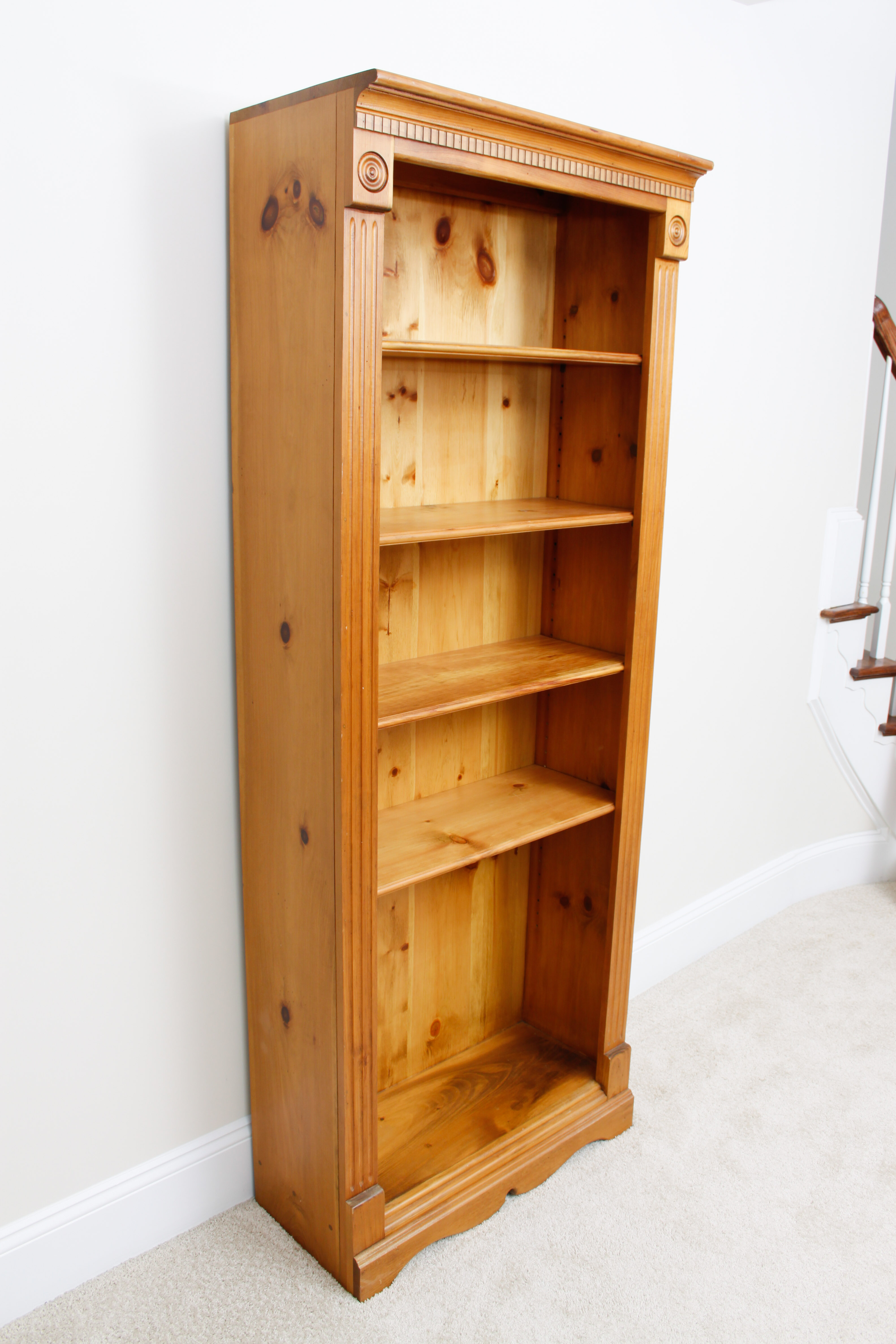 Knotty Pine Bookcase