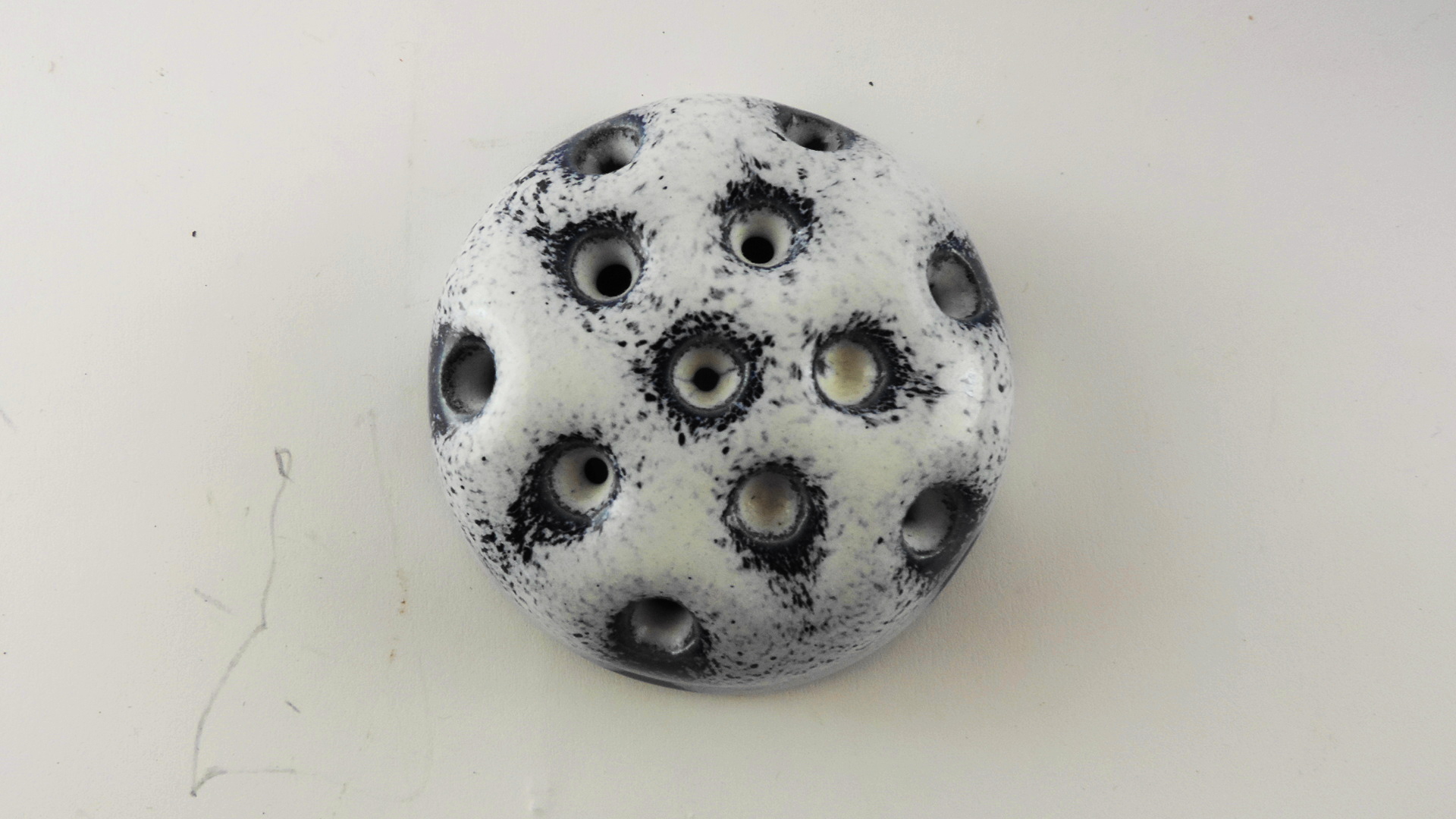 Van Briggle Pottery Bowl with Flower Frog