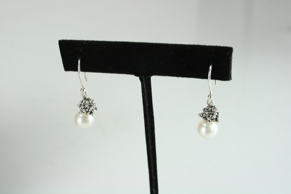 Michael Dawkins Sterling Silver Necklace and Earring Set