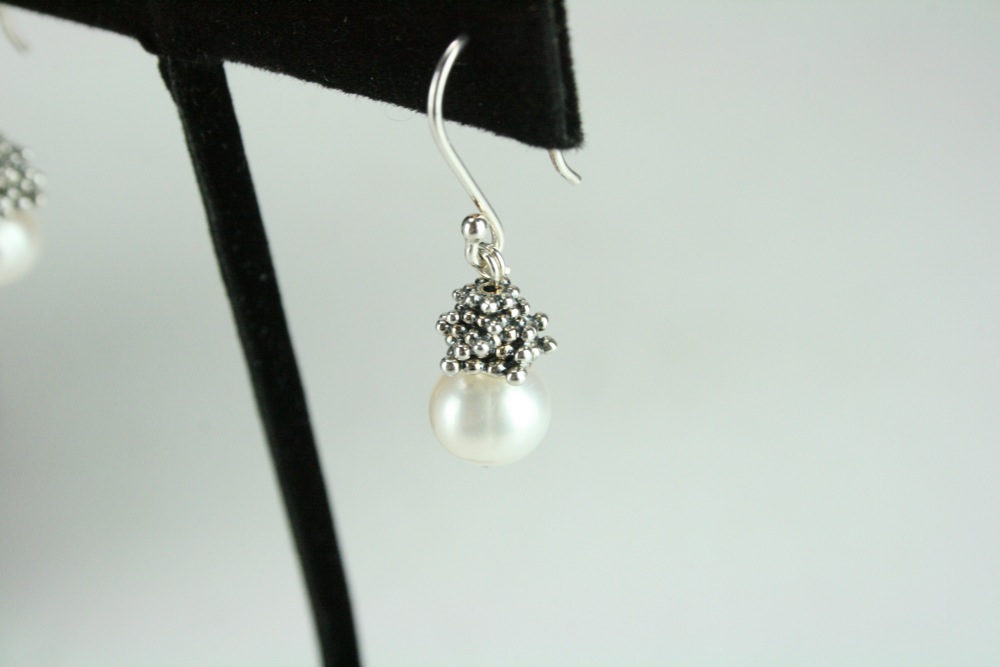 Michael Dawkins Sterling Silver Necklace and Earring Set