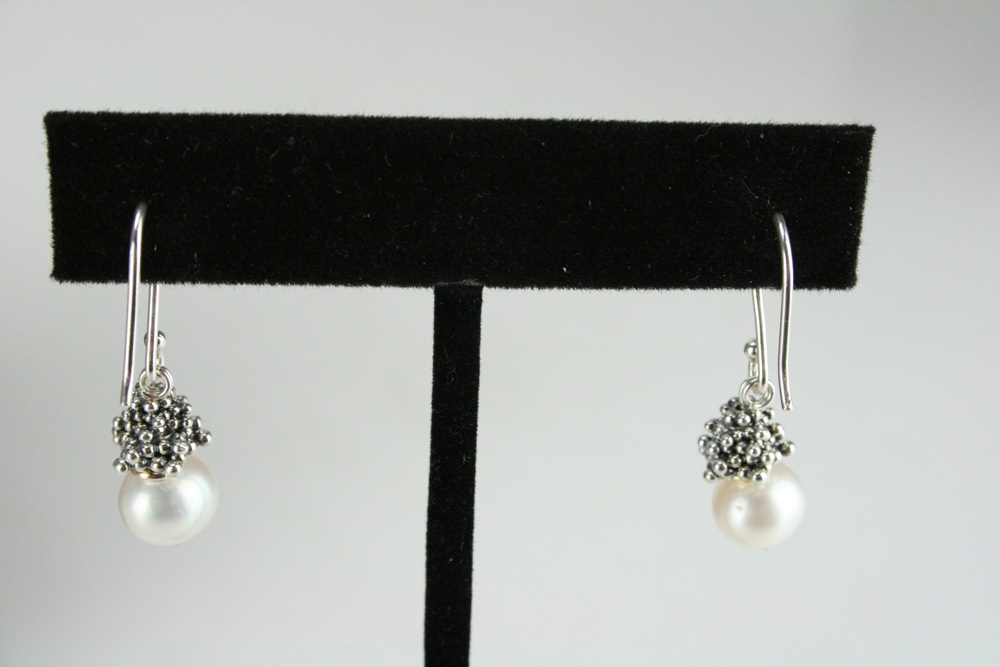 Michael Dawkins Sterling Silver Necklace and Earring Set