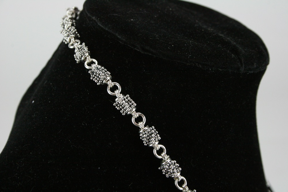 Michael Dawkins Sterling Silver Necklace and Earring Set