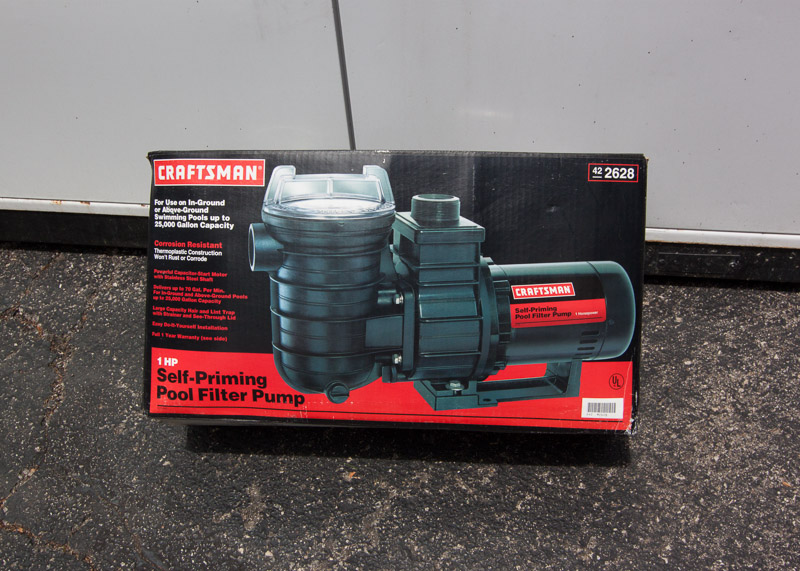 Craftsman Self Priming Pool Filter Pump-42-2628