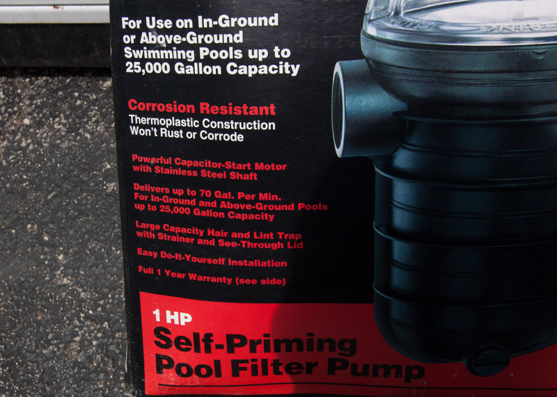 Craftsman Self Priming Pool Filter Pump-42-2628