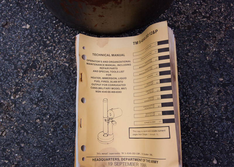 Military Immersion Water Heater