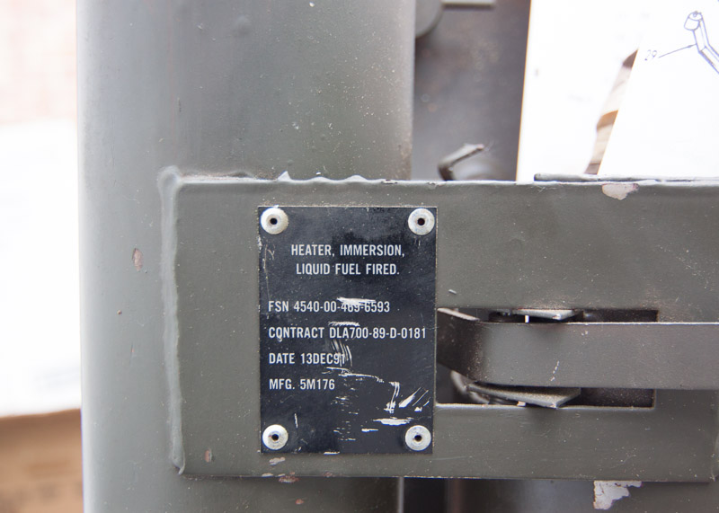 Military Water Immersion Heater