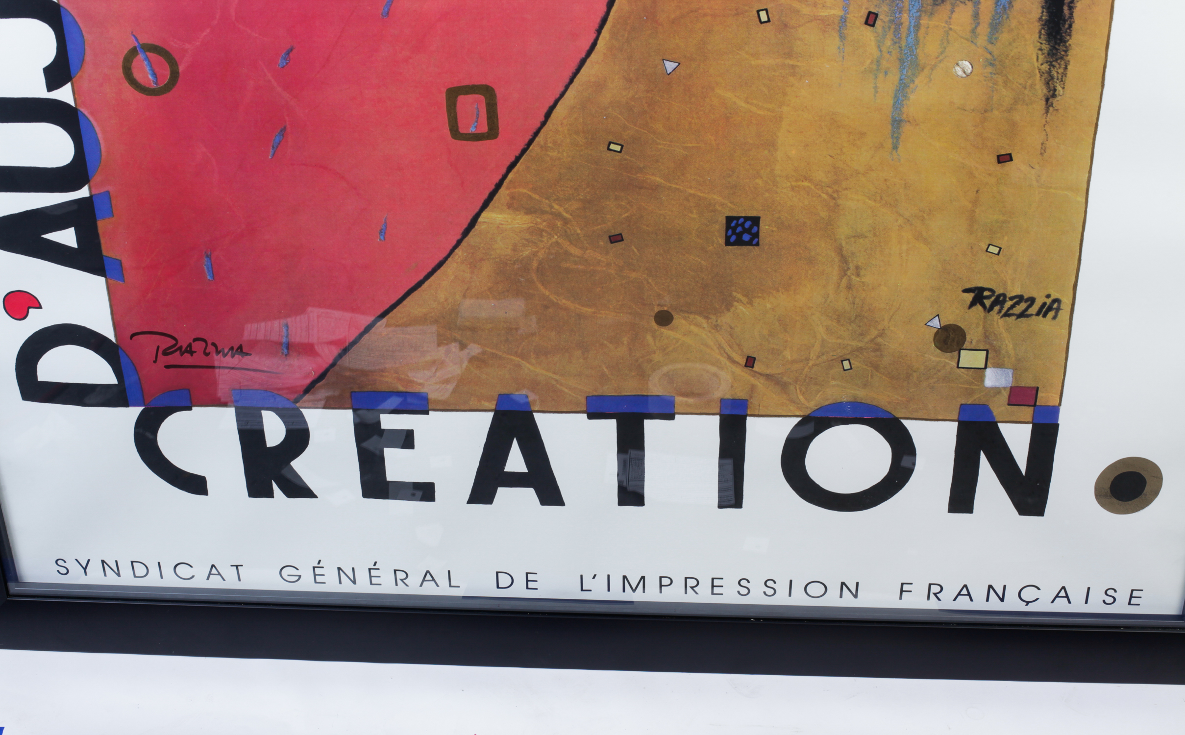 Razzia Impression D'Hier Framed Offset Lithograph