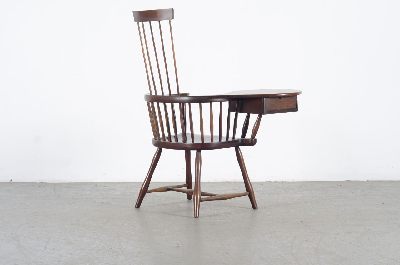 Vintage Thomas Jefferson Writing Chair by Barnard and Simonds