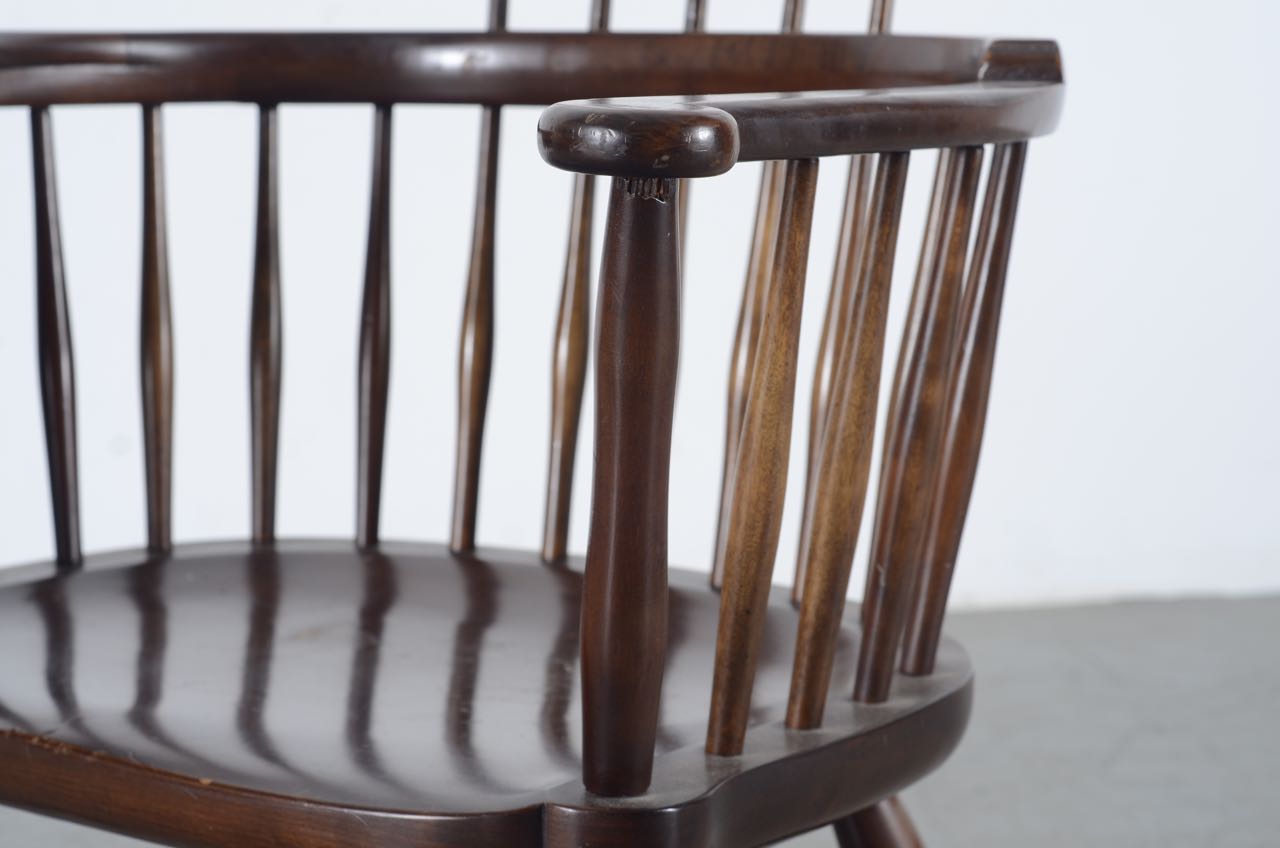 Vintage Thomas Jefferson Writing Chair by Barnard and Simonds