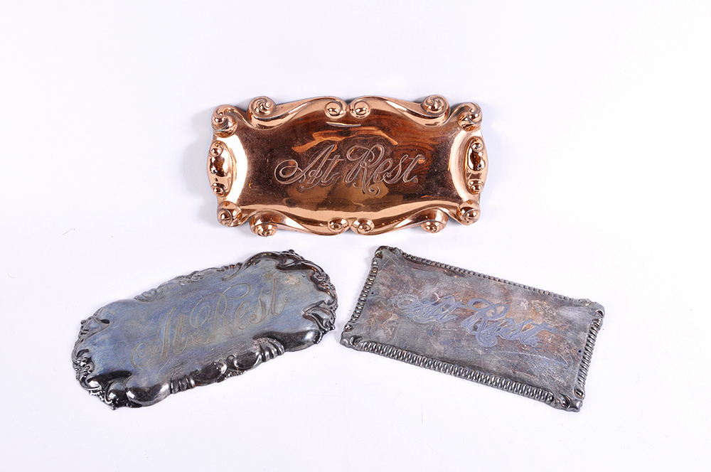 "At Rest" Casket Plaques