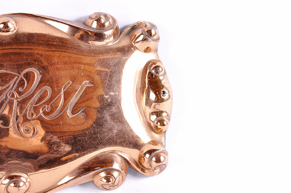 "At Rest" Casket Plaques