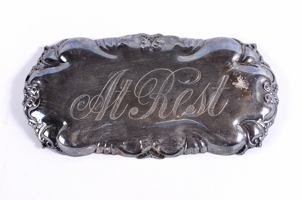 "At Rest" Casket Plaques
