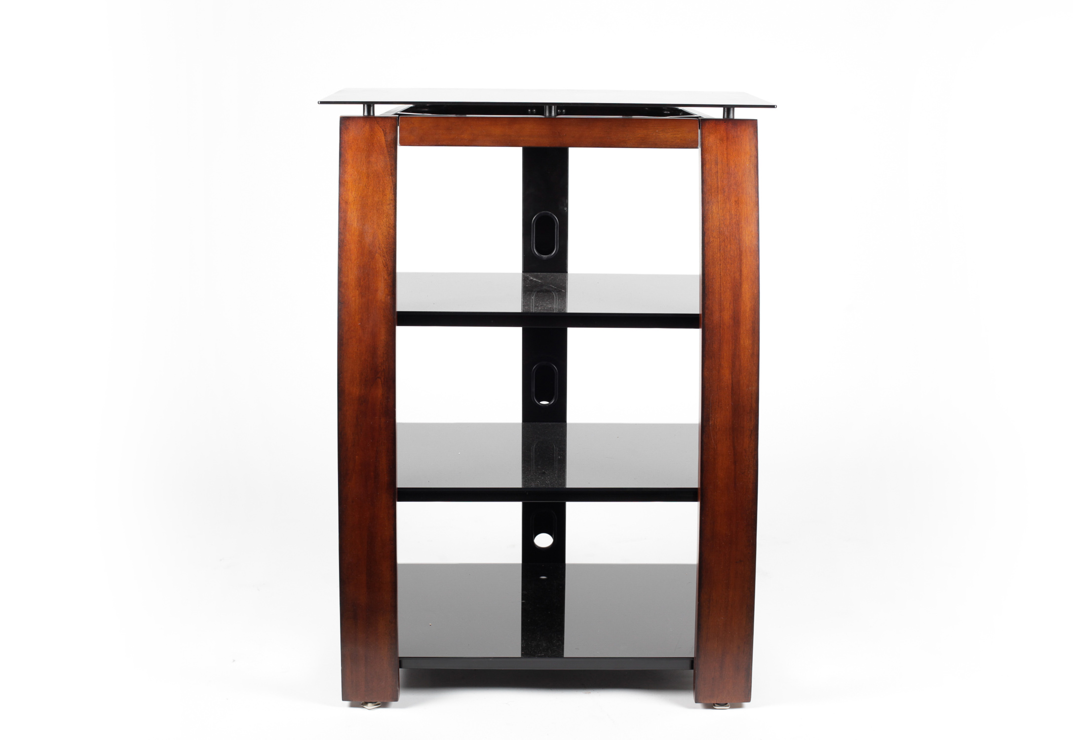 Wood and Glass Side Table