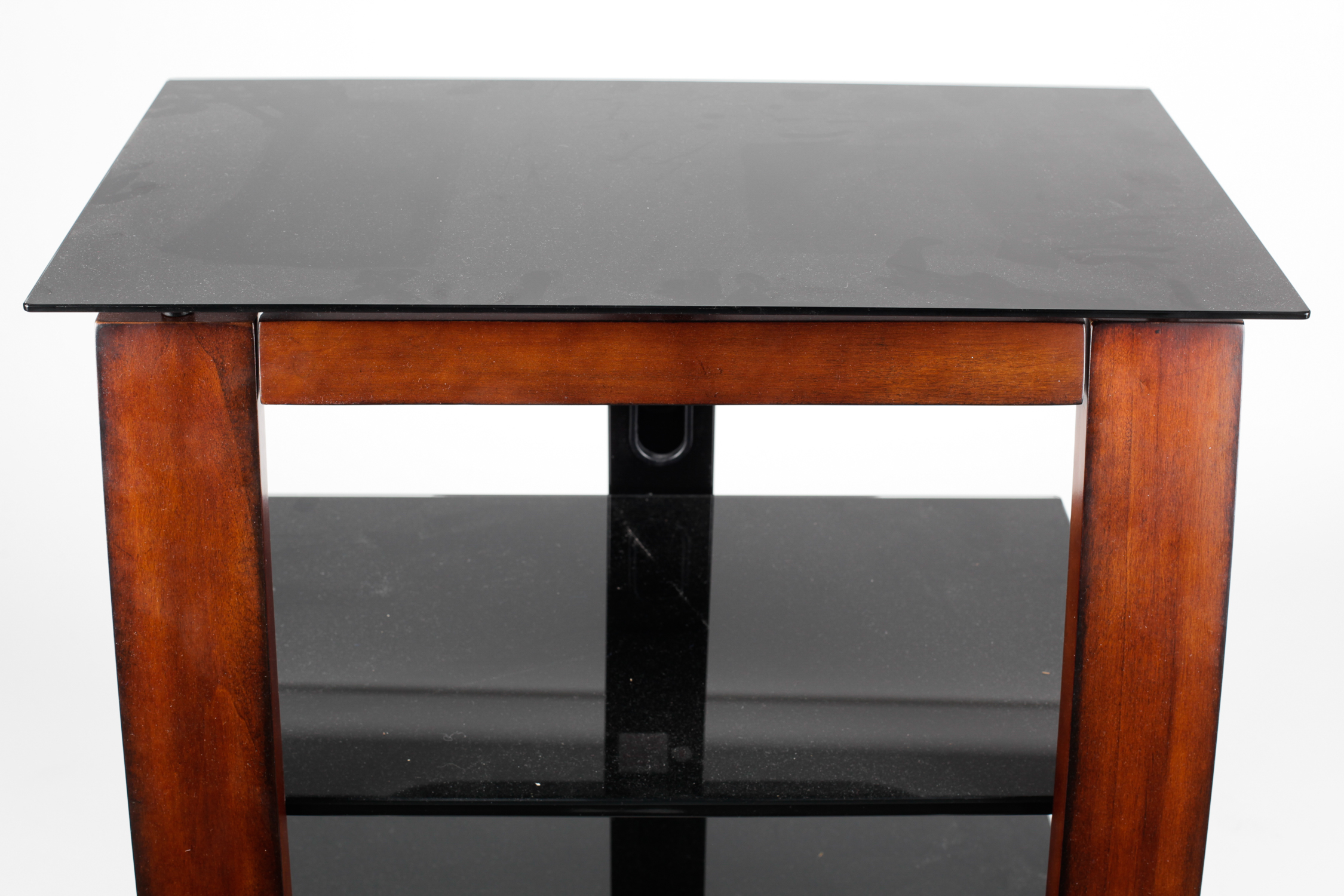 Wood and Glass Side Table