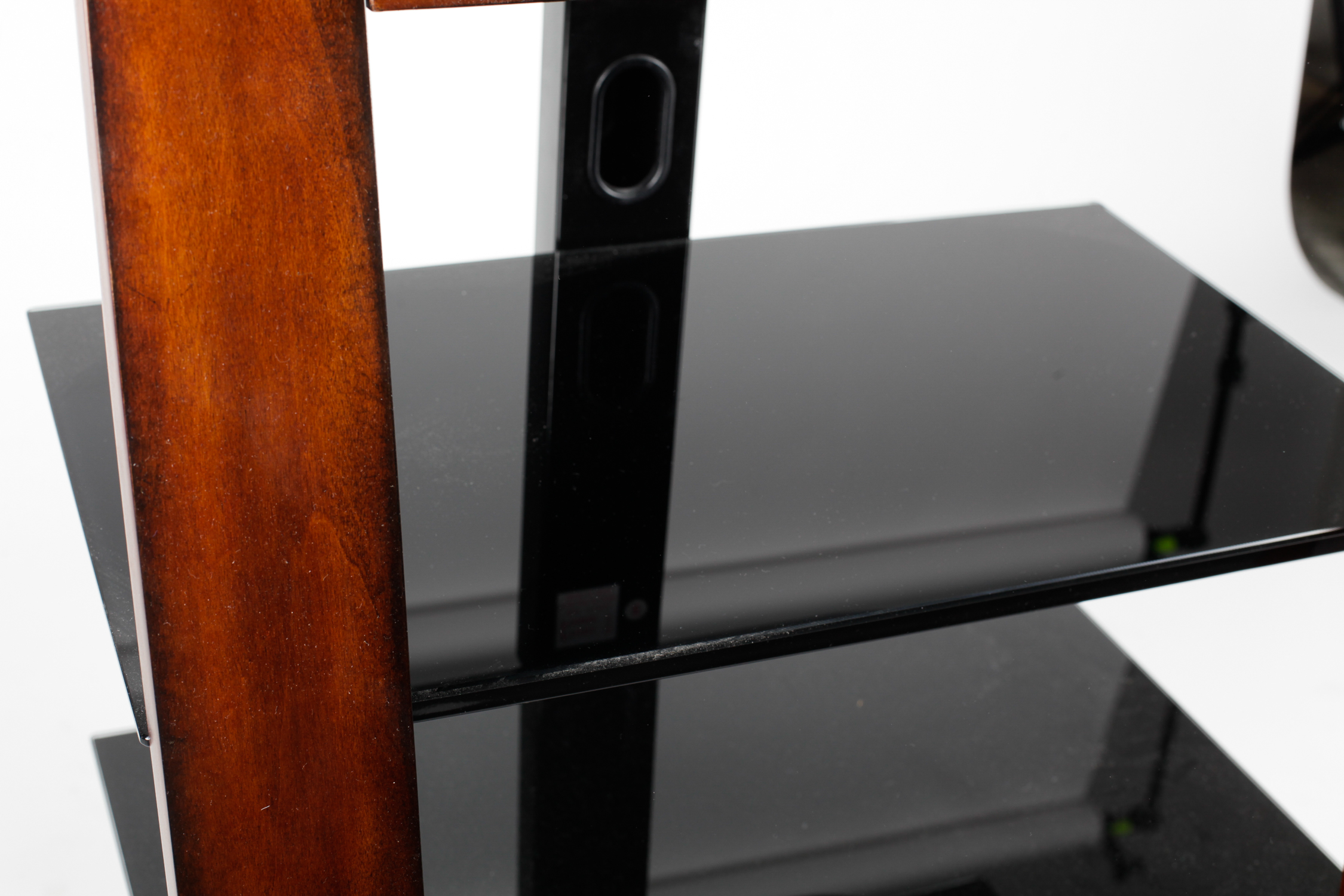 Wood and Glass Side Table