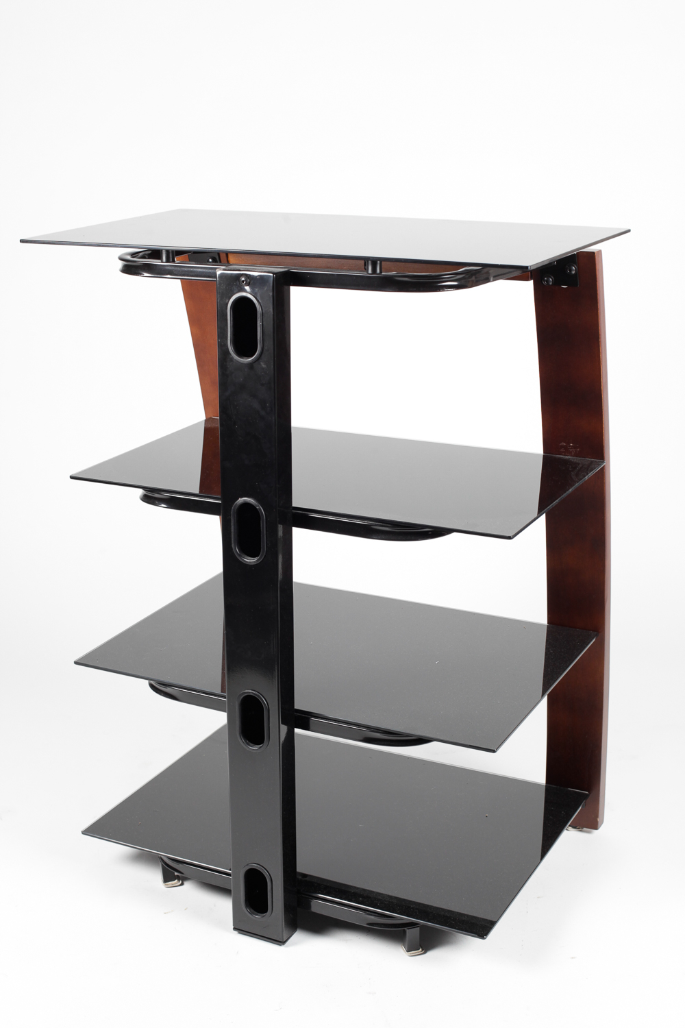 Wood and Glass Side Table