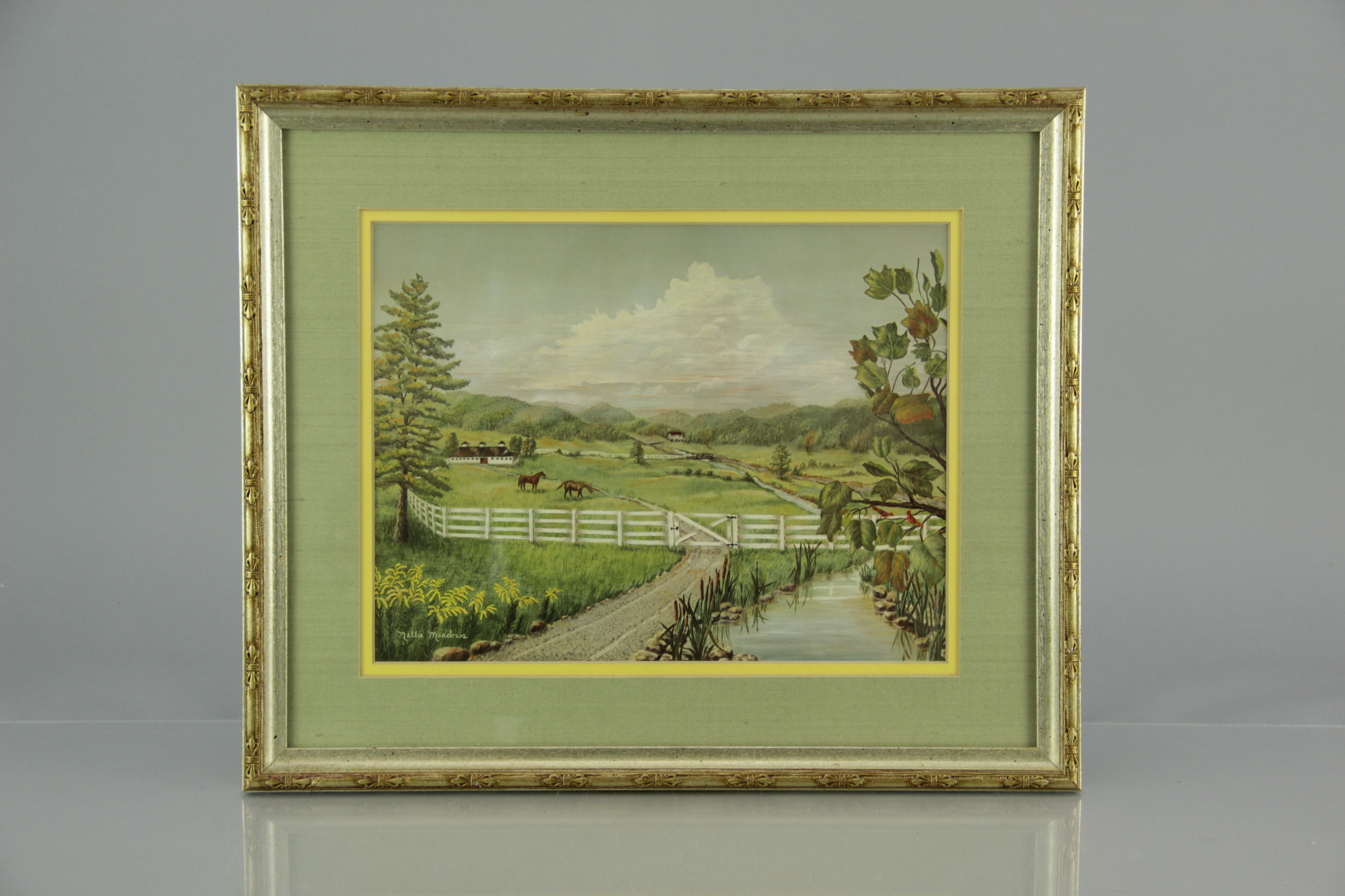 Nellie Meadows "Kentucky the Great State" Offset Lithograph