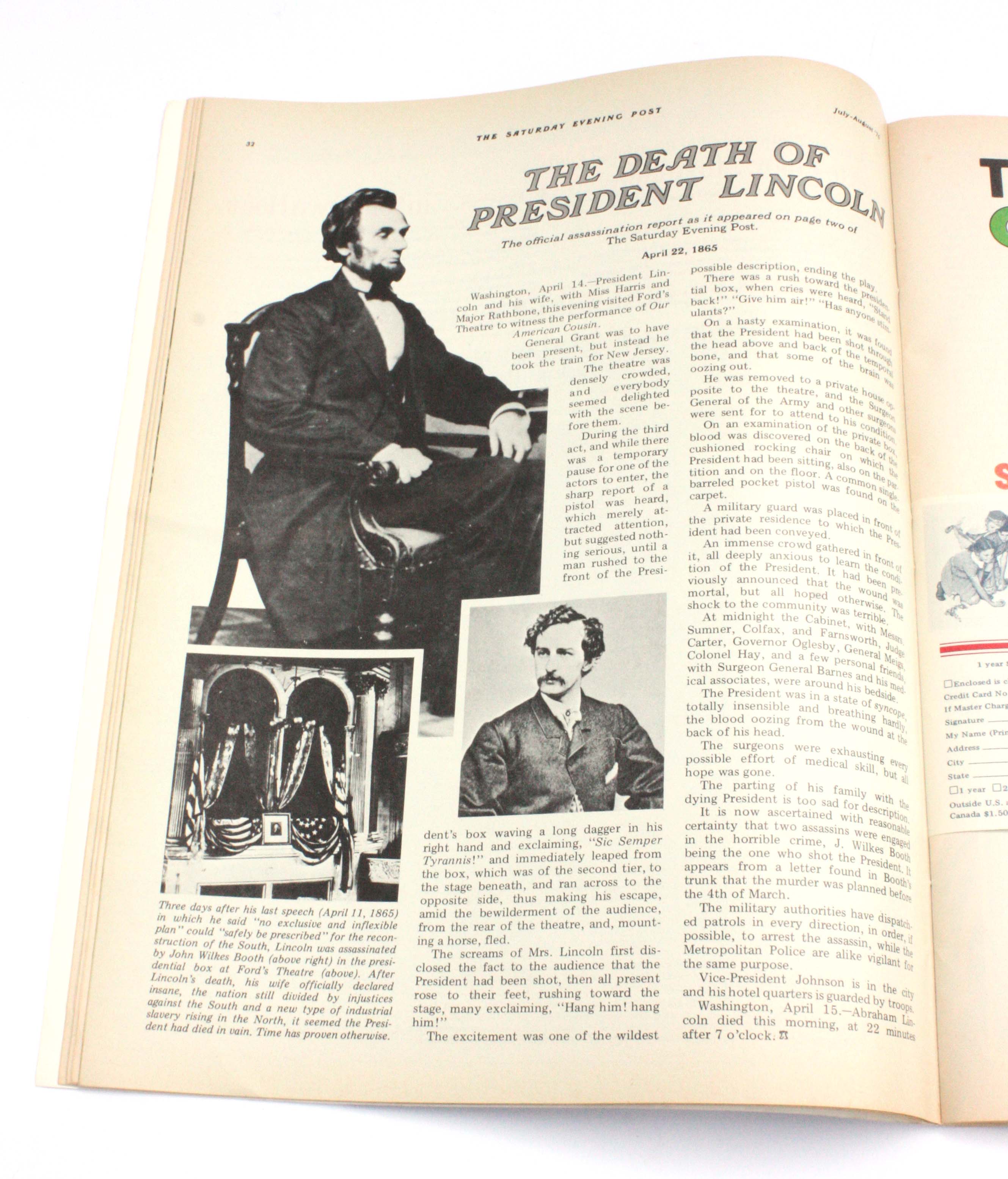 Vintage Bicentennial "Saturday Evening Post" Magazine