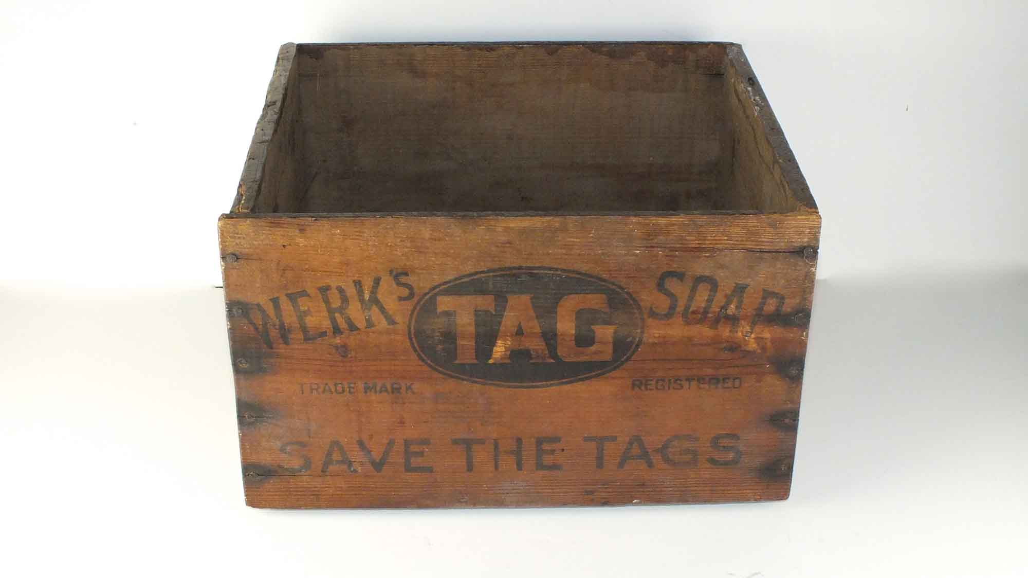 An Older M. Werk Soap Company Wooden Crate