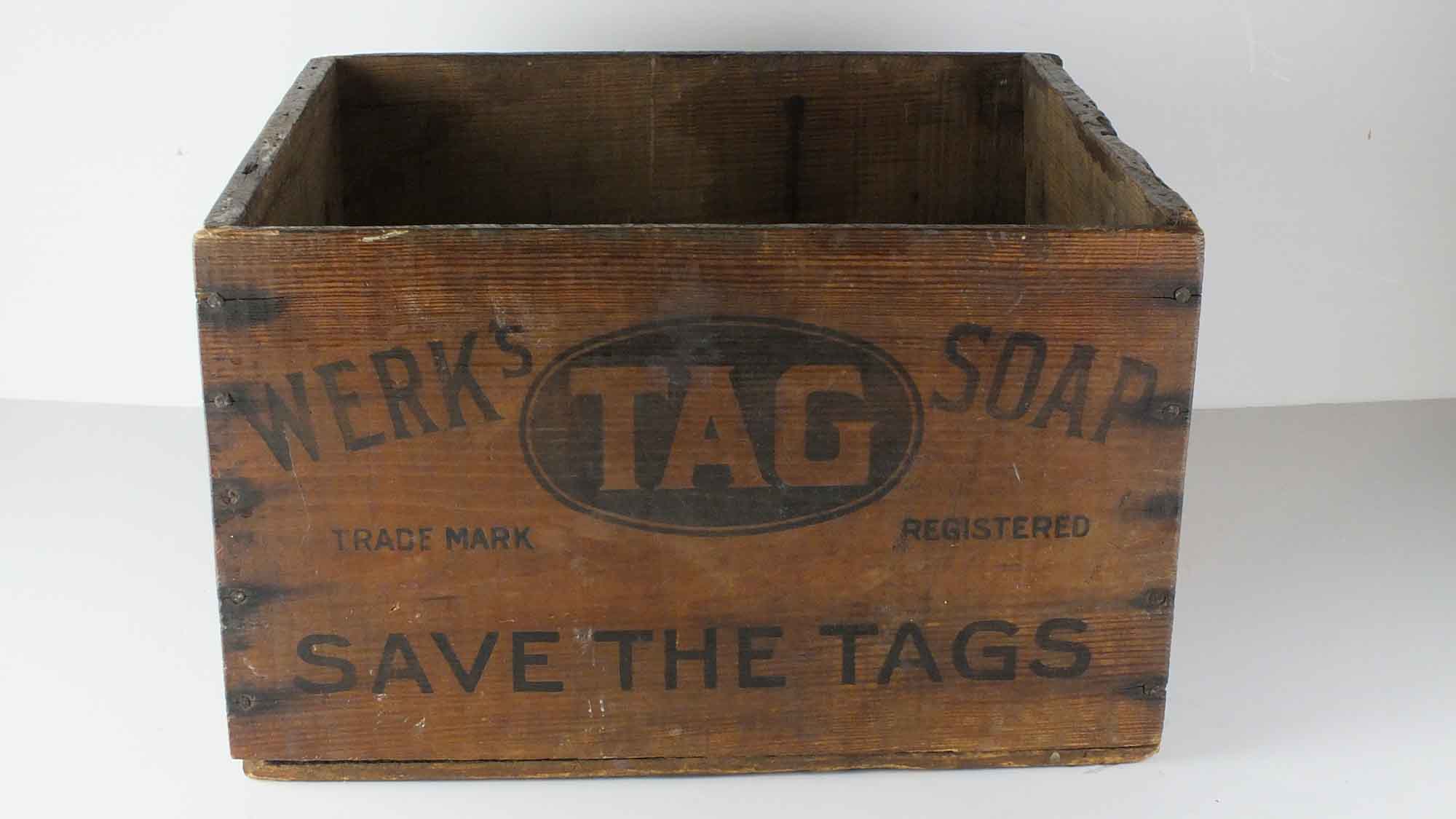 An Older M. Werk Soap Company Wooden Crate