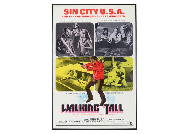 Original 1973 "Walking Tall" Joe Don Baker Poster