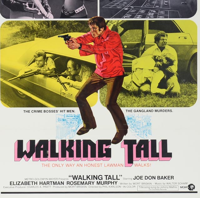 Original 1973 "Walking Tall" Joe Don Baker Poster